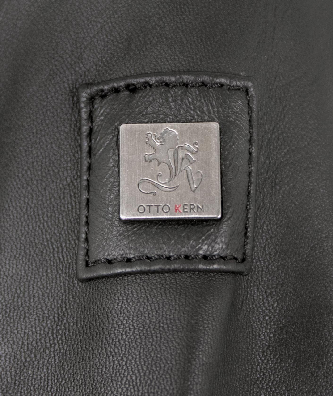Otto Kern Lederjacke Lando/M OTTO KERN - Herren Lederjacke Kapuze Lammnappa schwarz