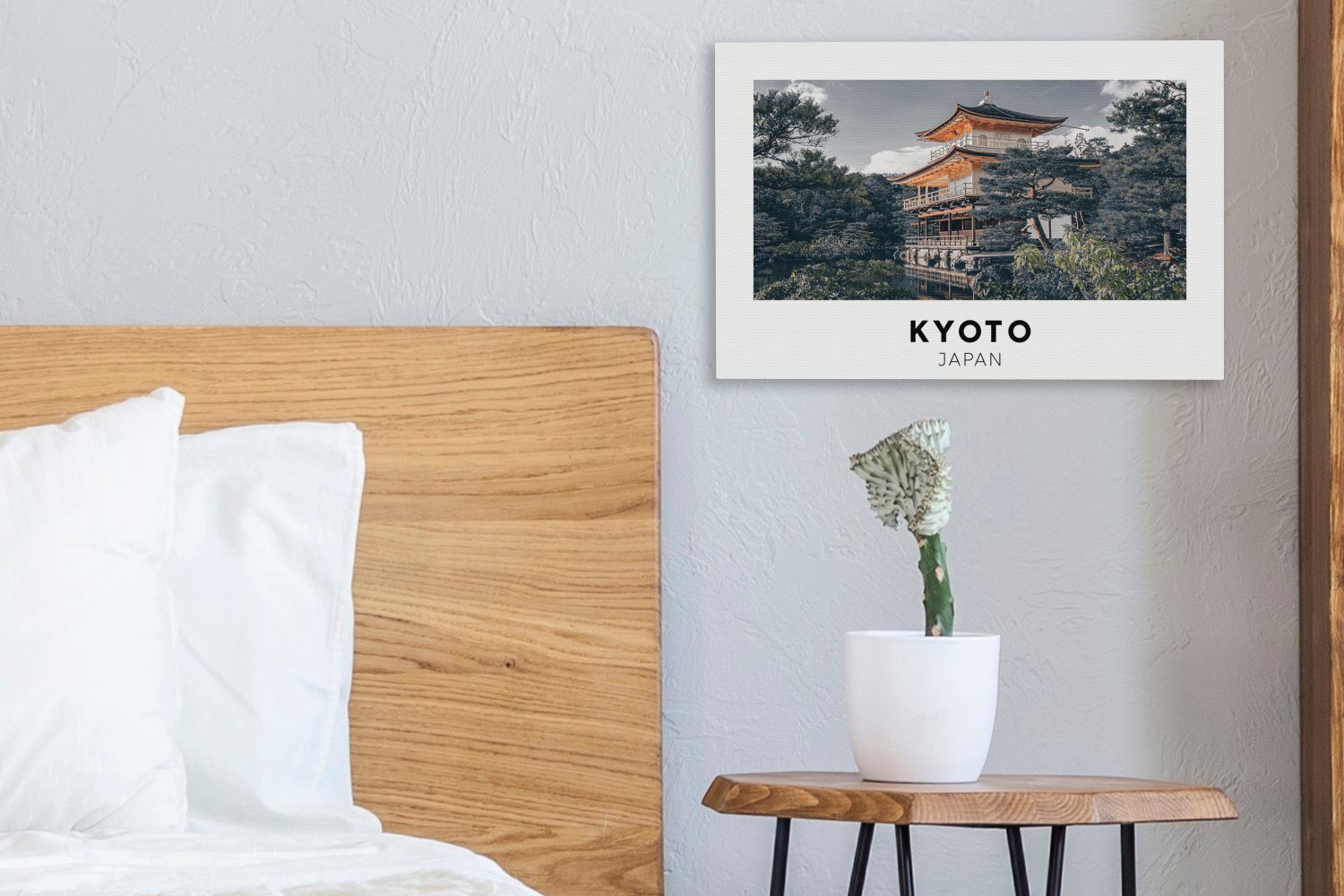 - - Wandbild Aufhängefertig, Japan OneMillionCanvasses® Wanddeko, St), (1 Leinwandbild Architektur, cm 30x20 Leinwandbilder, Luft