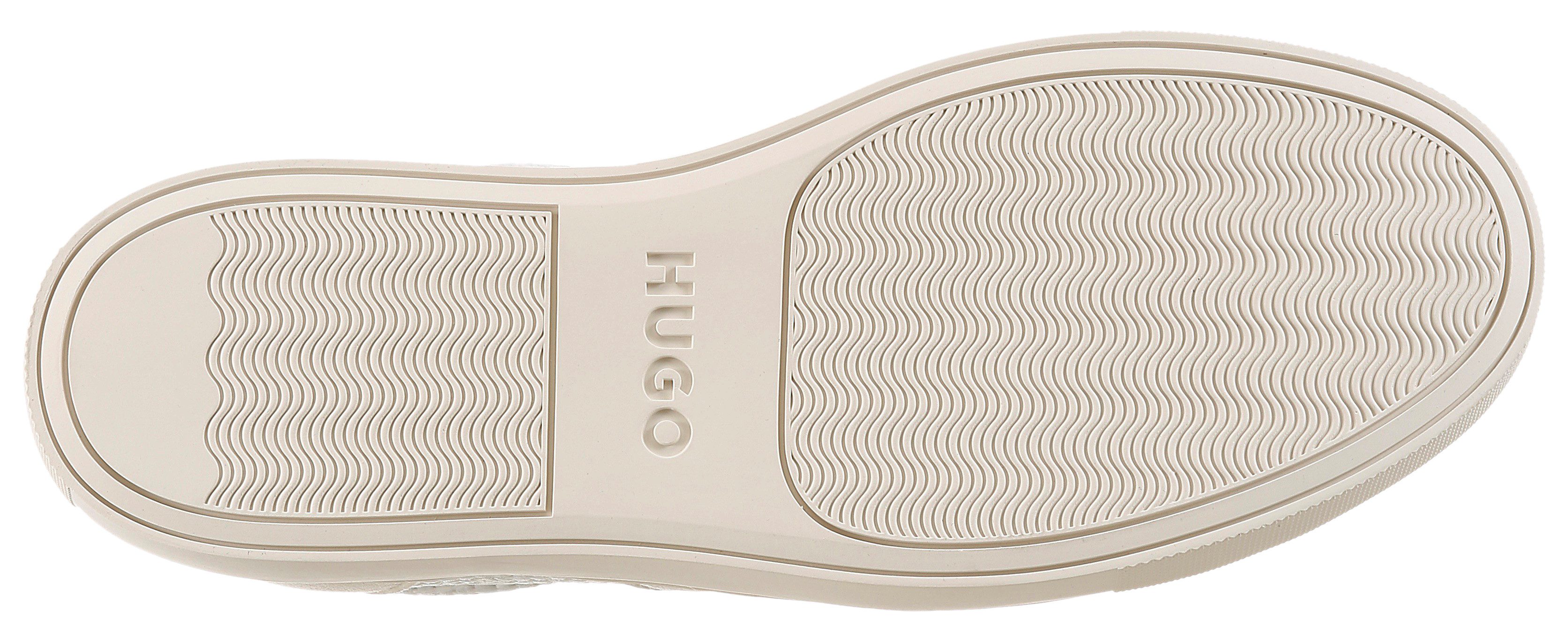 HUGO Morrie_tenn Sneaker Retro-Sneaker, Halbschuh, Schnürschuh, Freizeitsneaker mit Kontrast