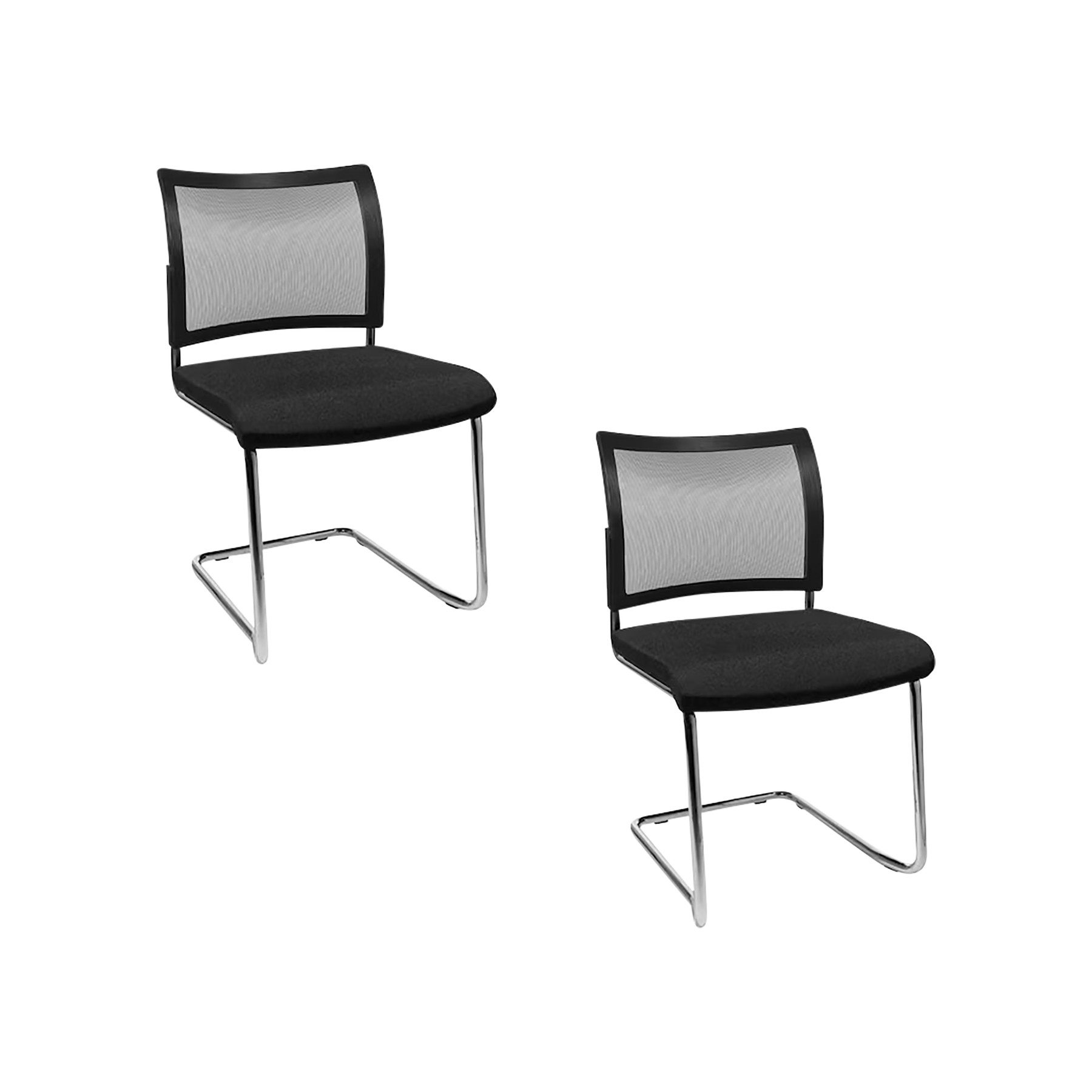 TOPSTAR Besucherstuhl TOPSTAR Besucherstuhl Visit 20 Netz schwarz 2er Pack