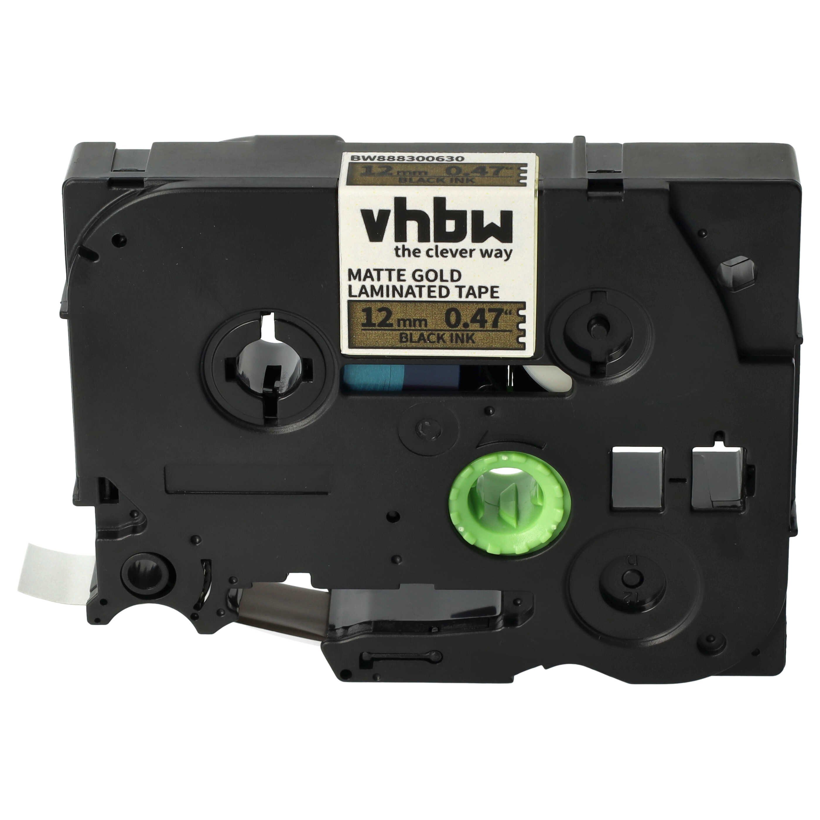 vhbw Beschriftungsband passend für Brother PT D610BTVP, D800W, D460BTVP Drucker & Kopierer, Hochwertige Patrone für Ihren Etikettendrucker, Kompatibel und