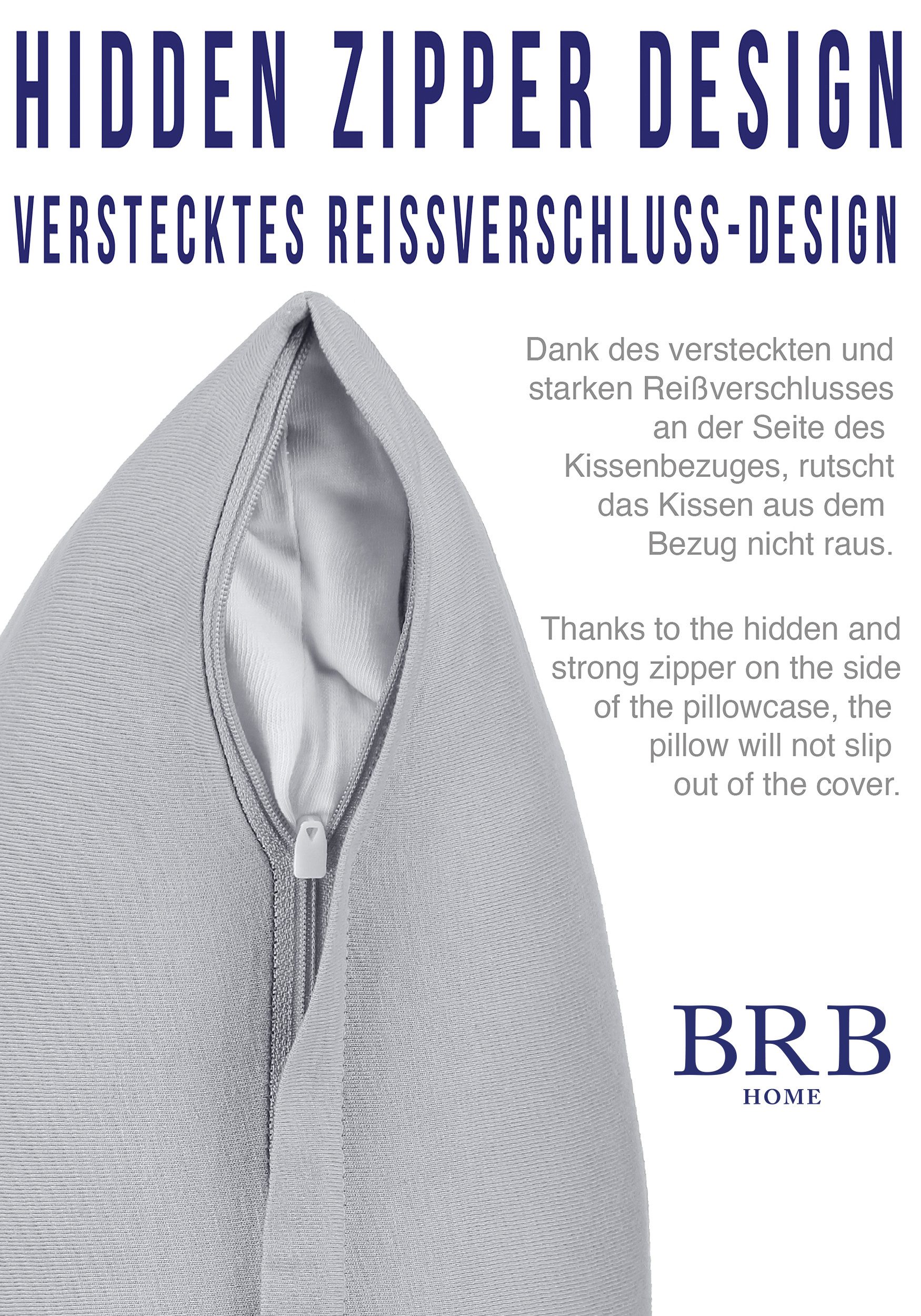 BRB HOME Kissenbezüge Kissenhülle Kopfissenbezug Couchkissen günstig online kaufen