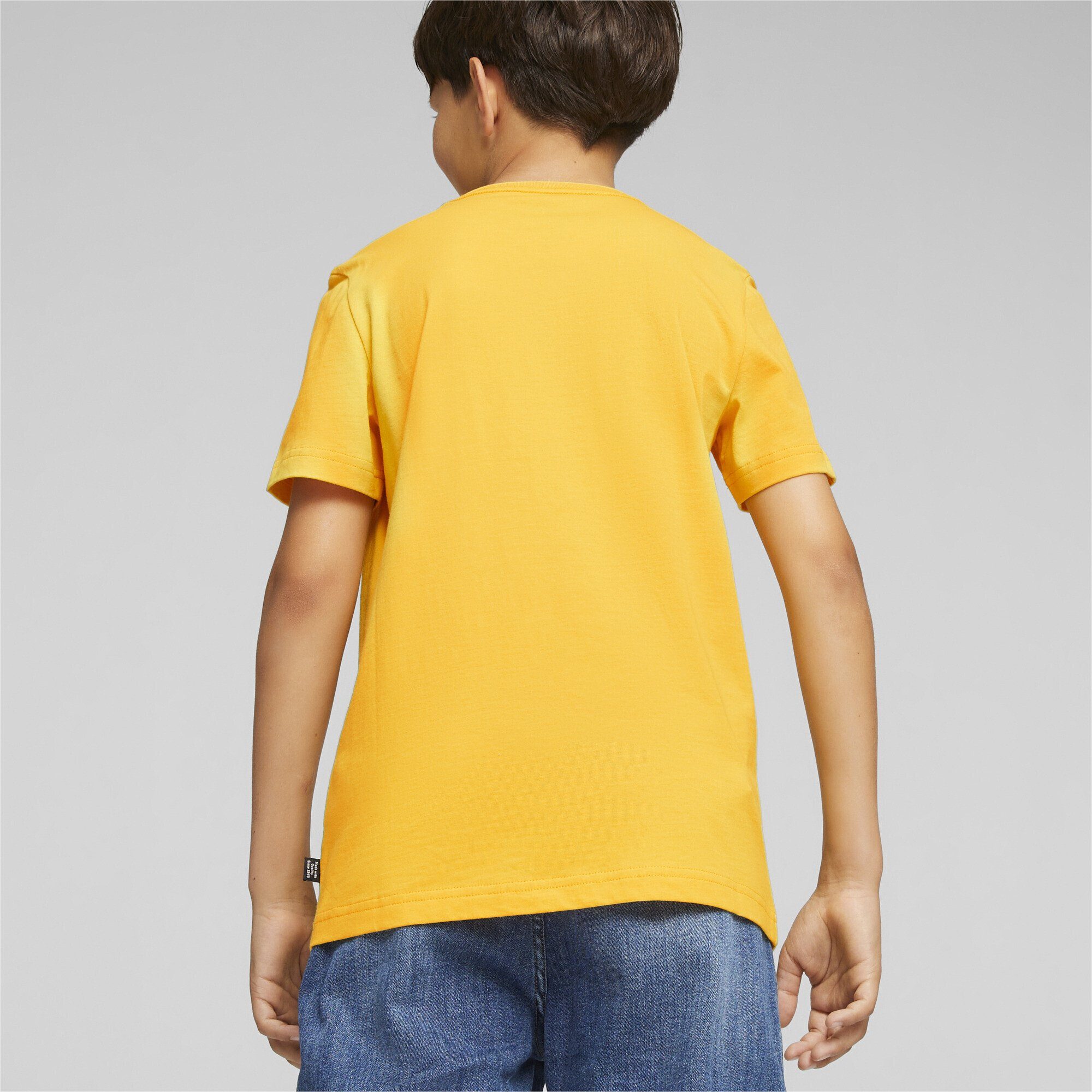 Logo Two-Tone Sizzle Jungen Trainingsshirt Yellow PUMA T-Shirt Essentials+