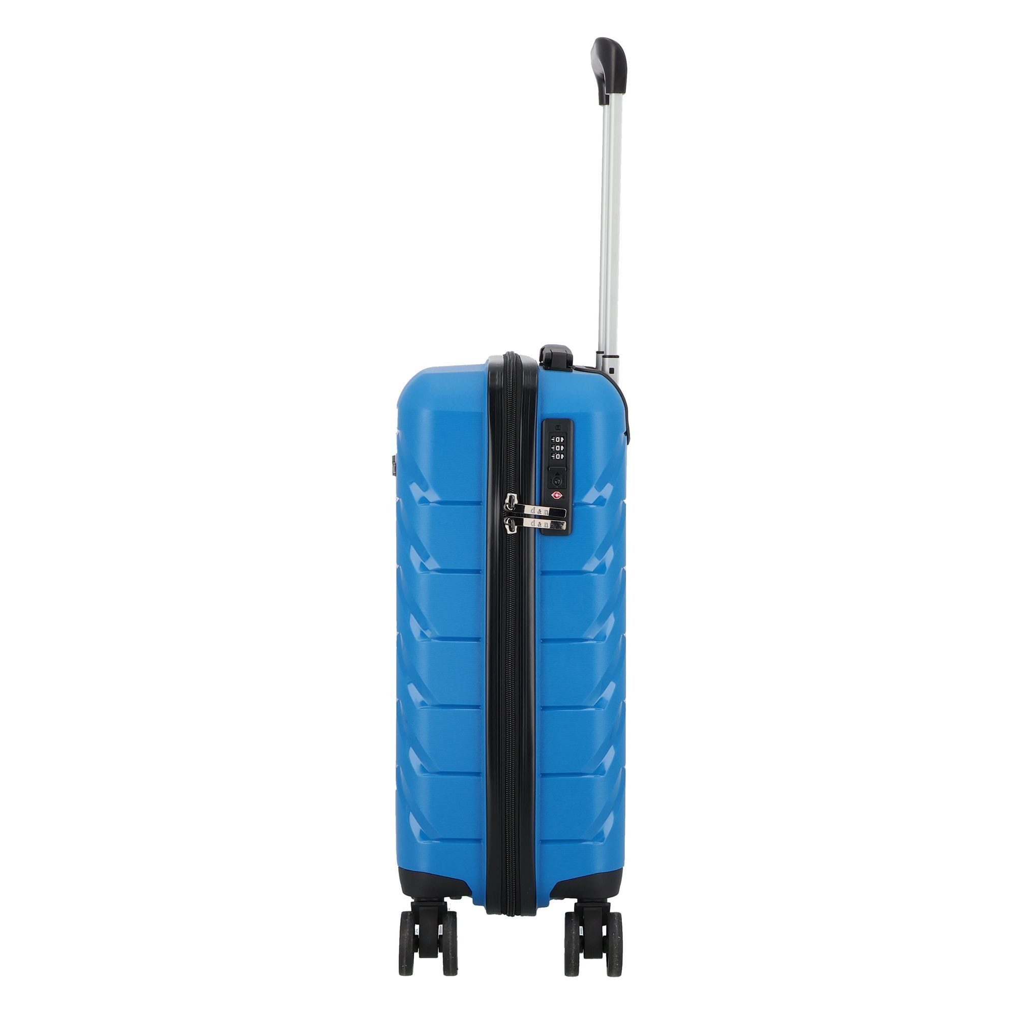 D&N Handgepäck-Trolley Travel Line, 4 Rollen, Polypropylen