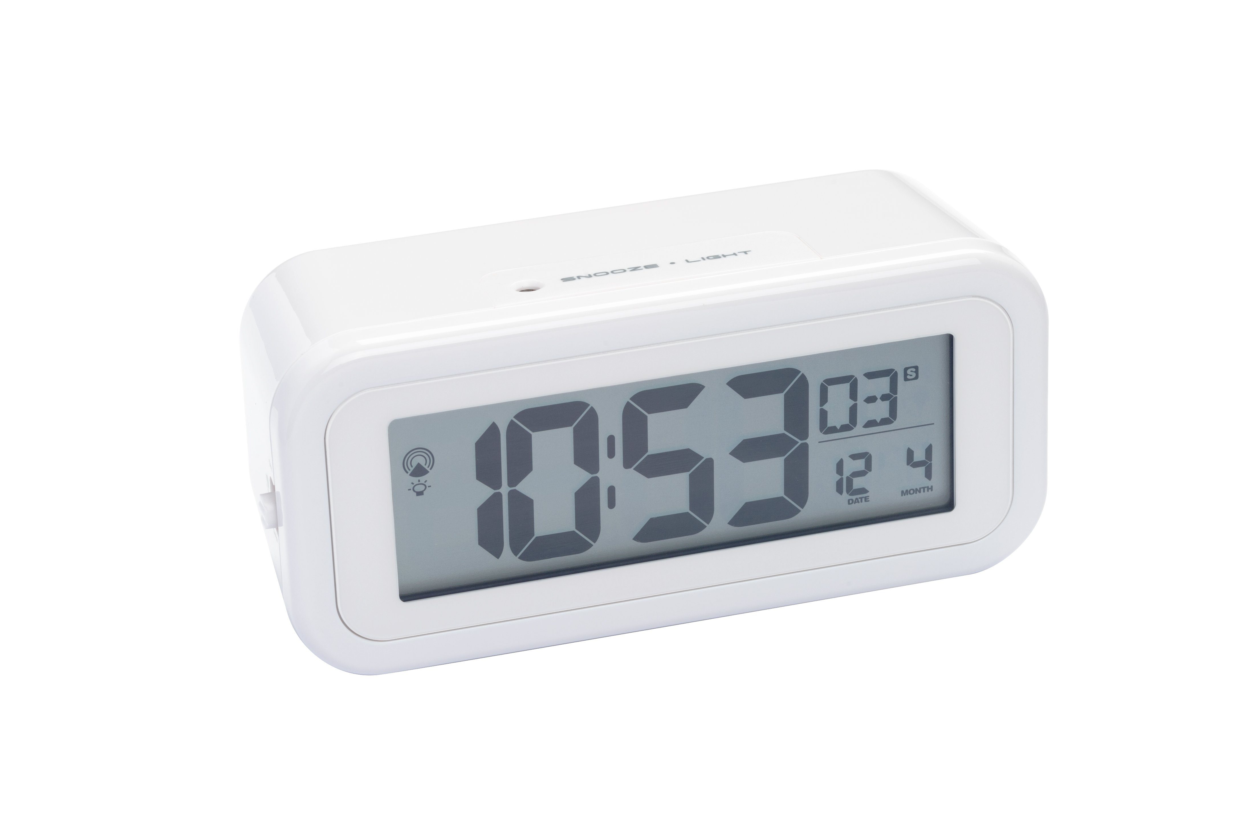 BRESSER Funkwecker MyTime Amber Funkwecker - weiß
