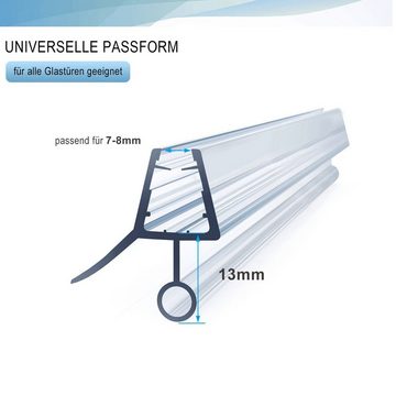 Boromal Duschdichtung Duschdichtungen Ersatzdichtungen Überspannungsschutz für Duschkabinen, L: 60 cm, (2-St)