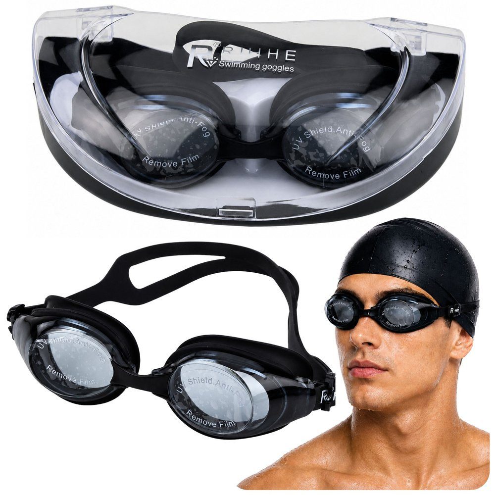 Wisam Schwimmbrille Verstellbare Schwimmbrille mit Antibeschlagbeschichtung