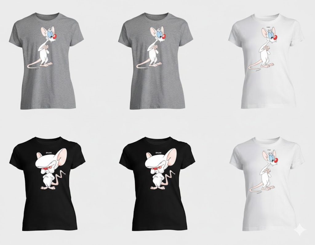 T-Shirt Partner Pärchen Freunde Shirt Pinky Brain BFF Friends