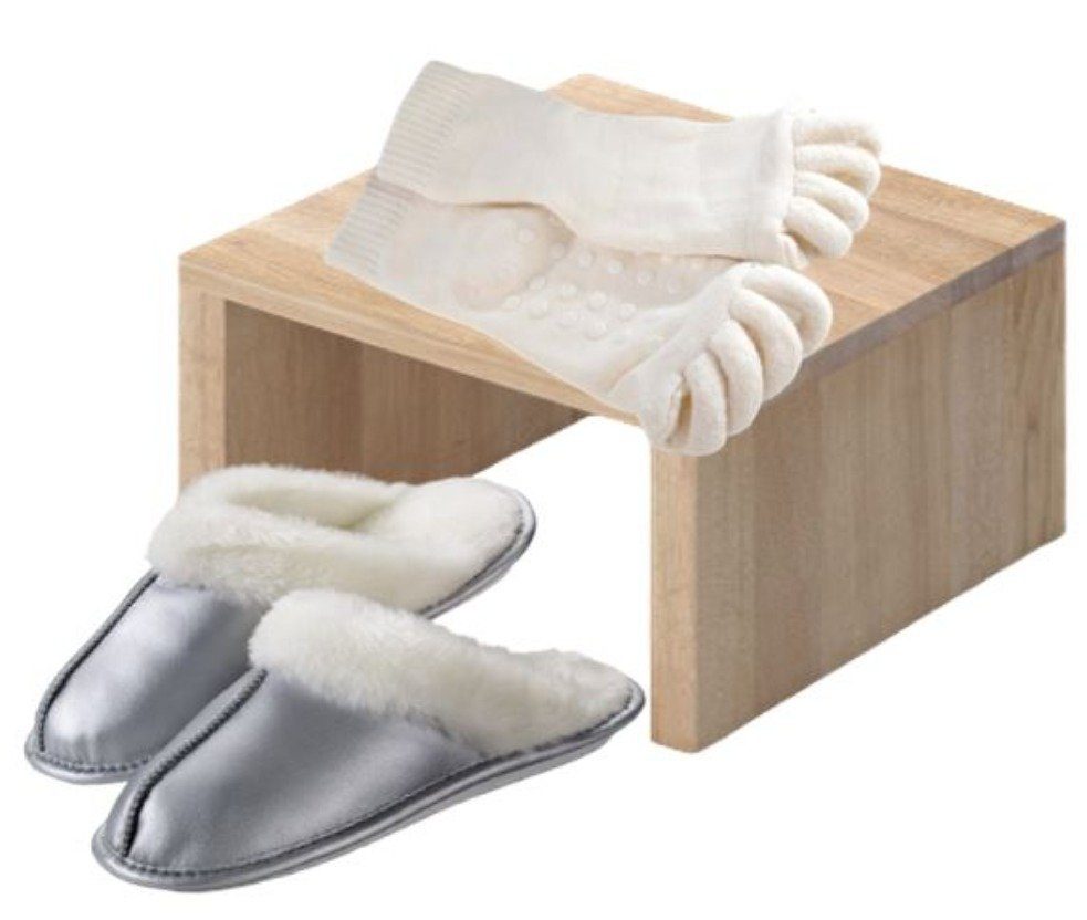 Luna24 simply great ideas... Gesundheitssocken Wellness Zehentrenner-Socke, 2 Paar Gr. 1 in weiß, Pediküre (4-Paar)