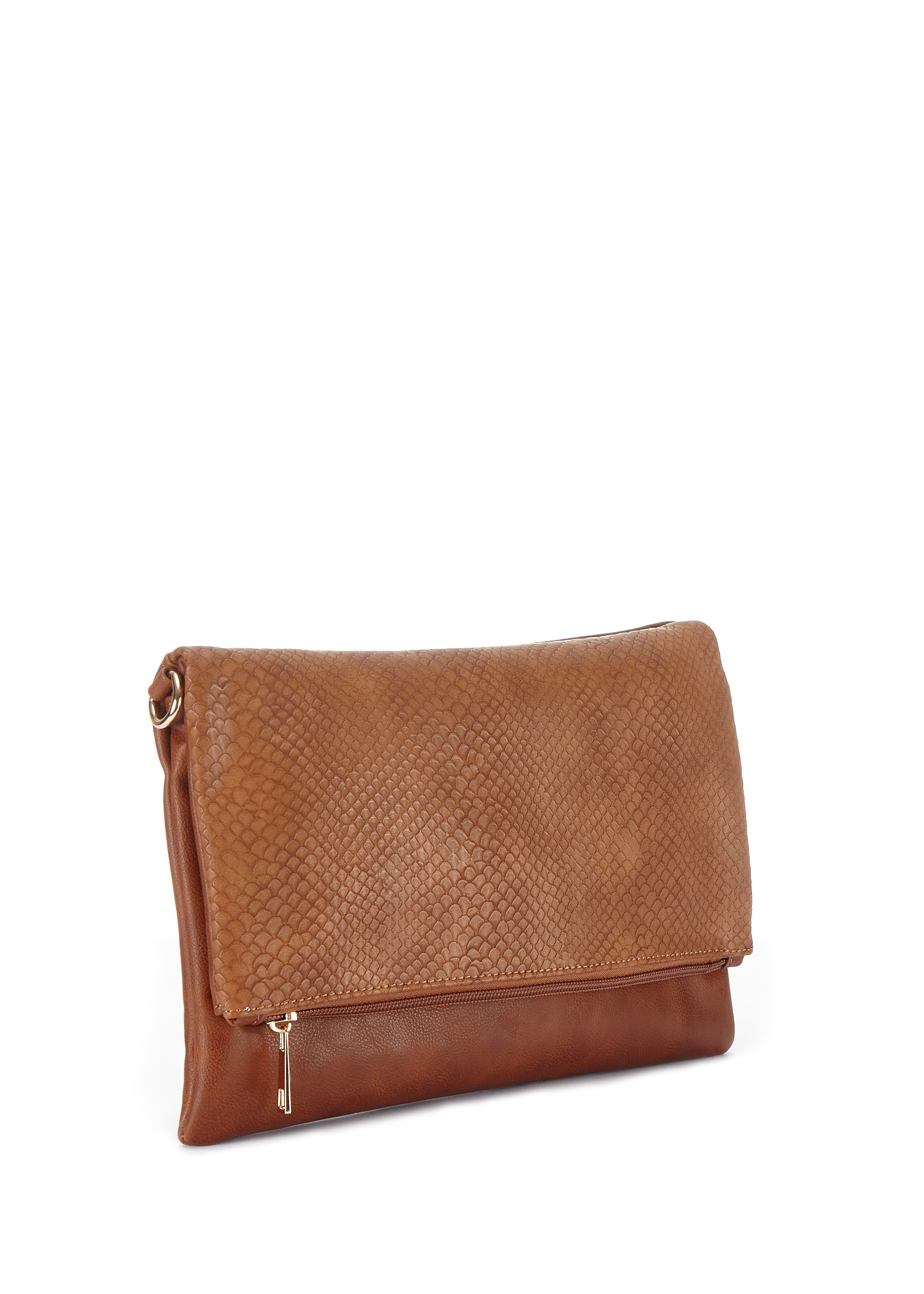 Vivance by Lascana Umhängetasche Clutch, Abendtasche, Minibag, Schultertasche, Crossbody Bag, Handtasche Damen zum Umhängen im geprägten Animal-Look VEGAN