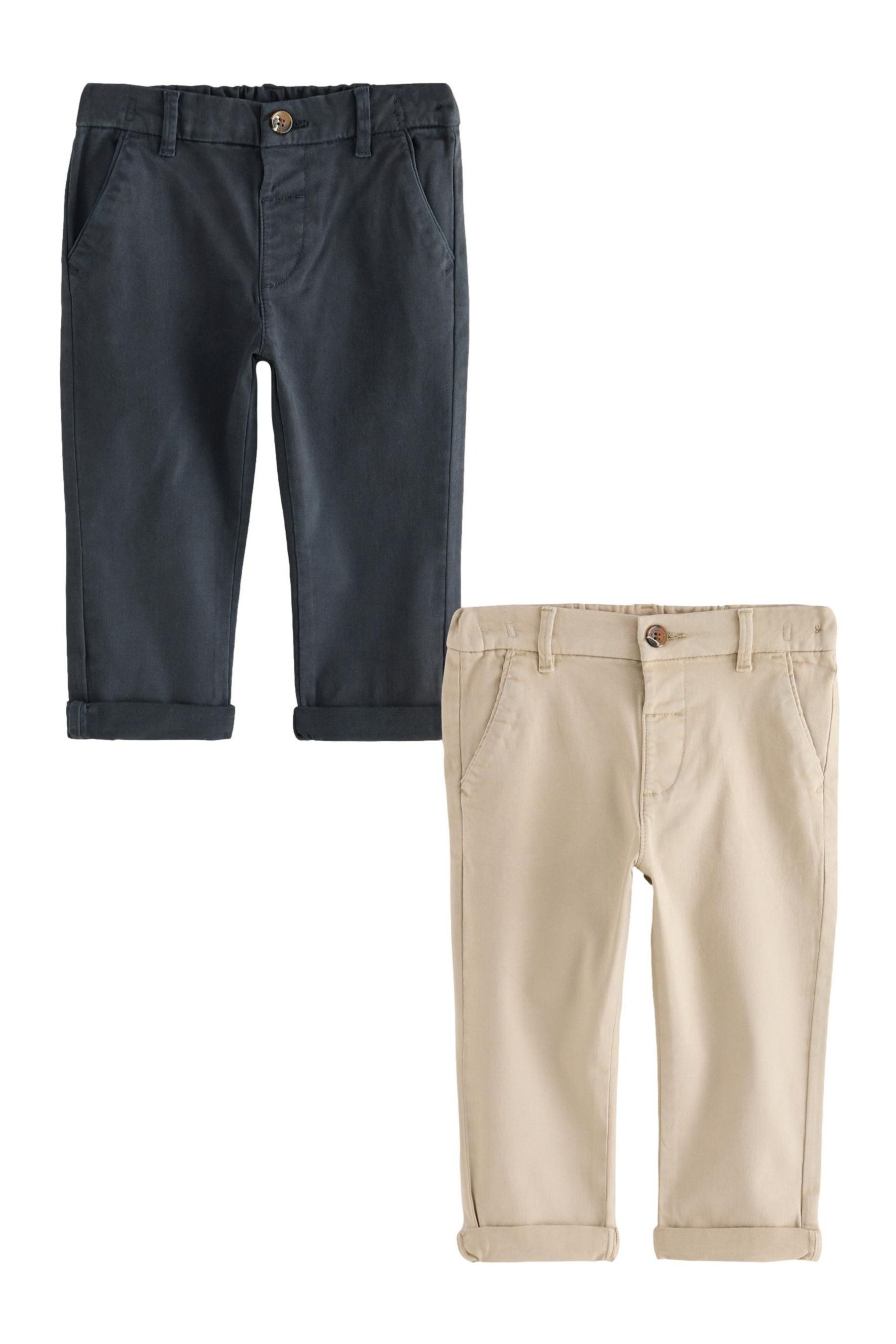 Next Chinohose Chinohose mit Stretch, 2er-Pack (2-tlg)