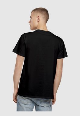 Merchcode T-Shirt Merchcode Herren Peace - Scribble Hand Heart Black Basic T-Shirt (1-tlg)