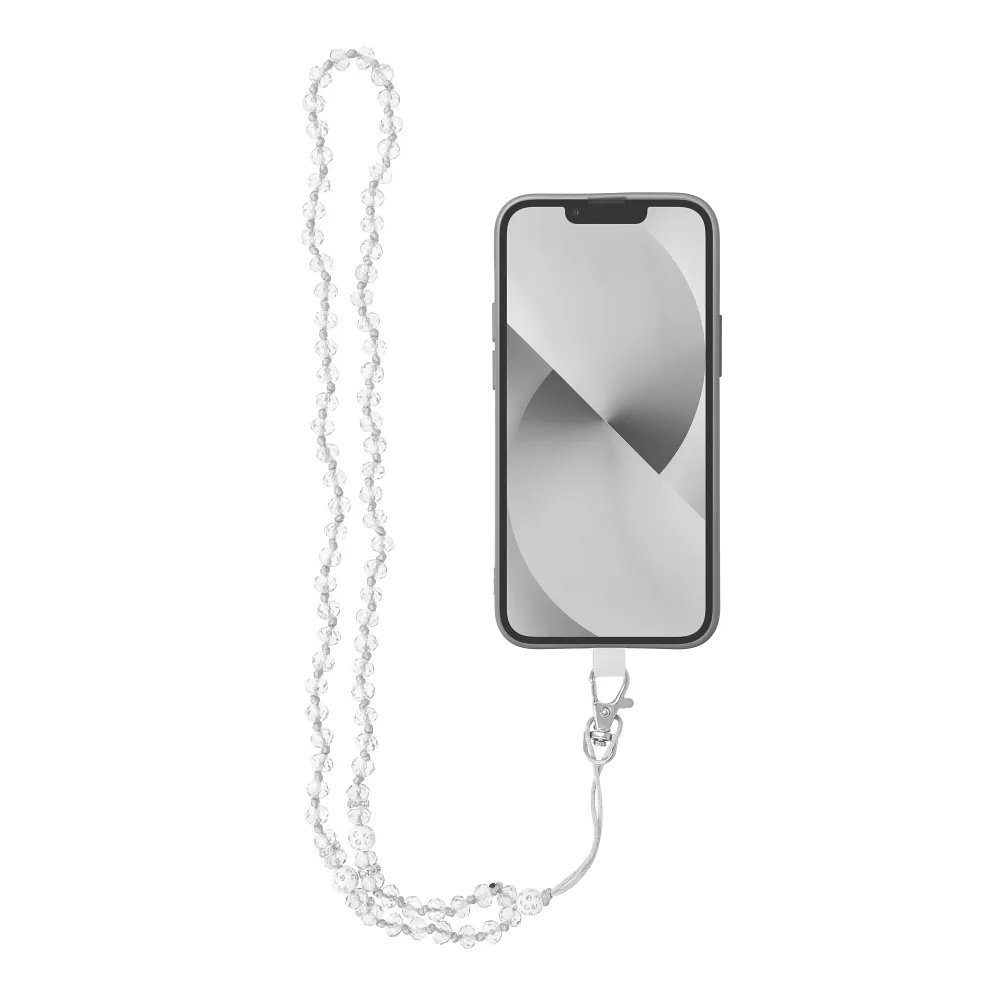 cofi1453 Smartphone-Tragegurt Anhänger Perlen kompatibel mit Smartphone / Kabellänge 74cm (37cm in e