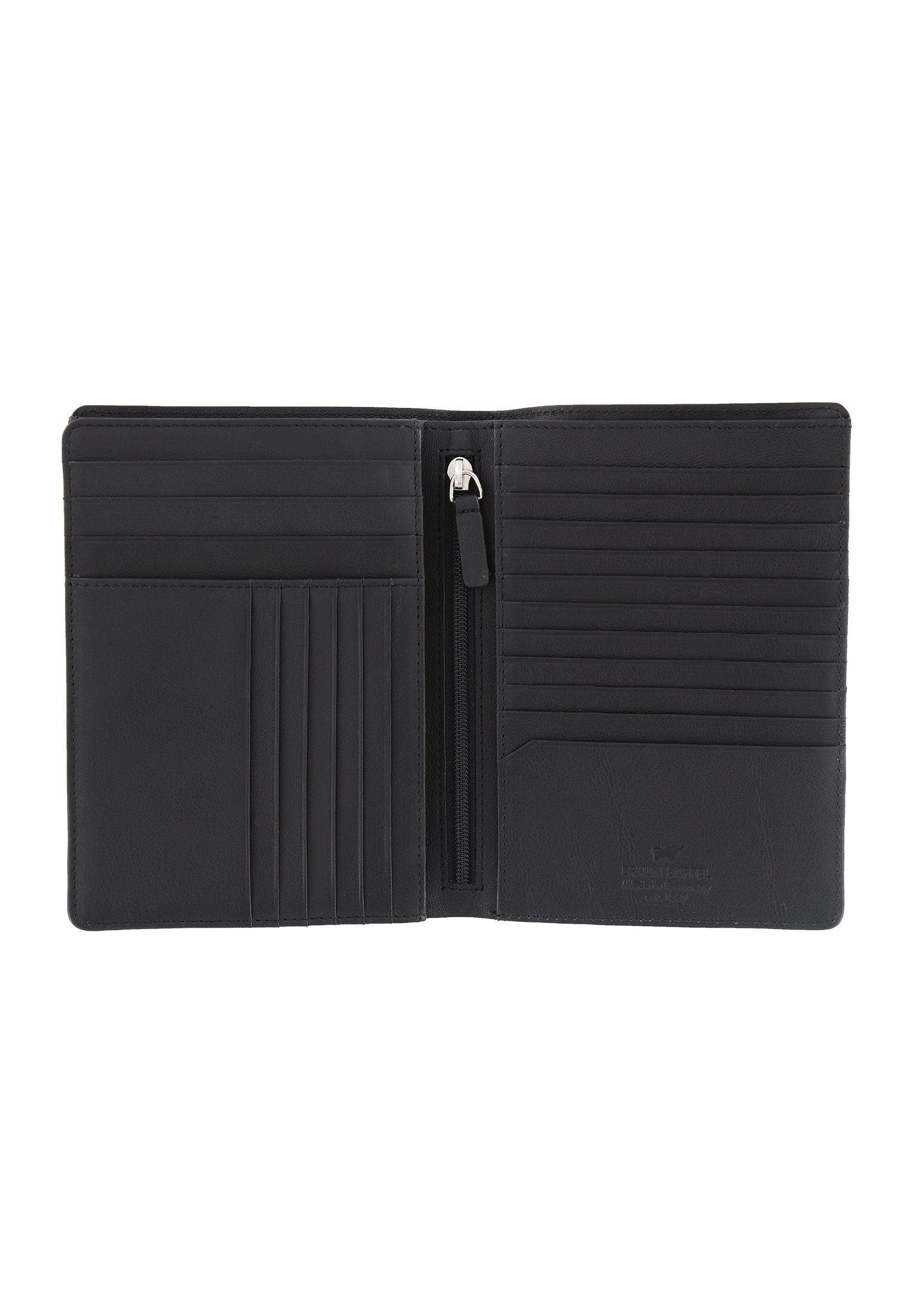Braun Büffel Brieftasche ARIZONA 2.0 mit in viel Made Germany Stauraum, schwarz, 20CS Brieftasche