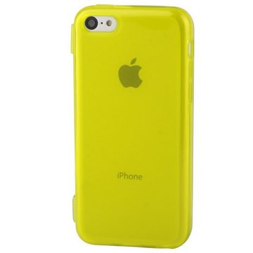 König Design Handyhülle Apple iPhone 5c, Apple iPhone 5c Handyhülle Backcover Gelb