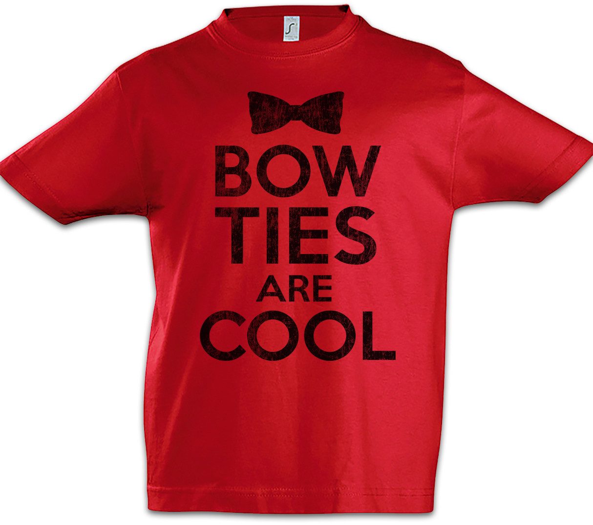 Print-Shirt Bow Ties Are Cool Kinder T-Shirt Fliege Krawatte Neck Tie Anzug Suit