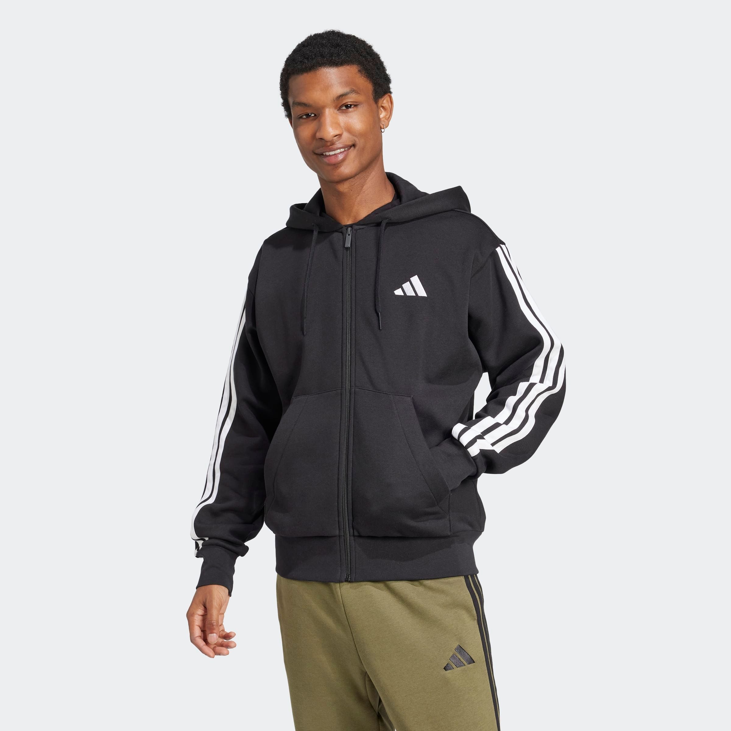 adidas Sportswear Sweatshirt M 3S FL FZ HD für Laufen und Sportmode, mit Re günstig online kaufen