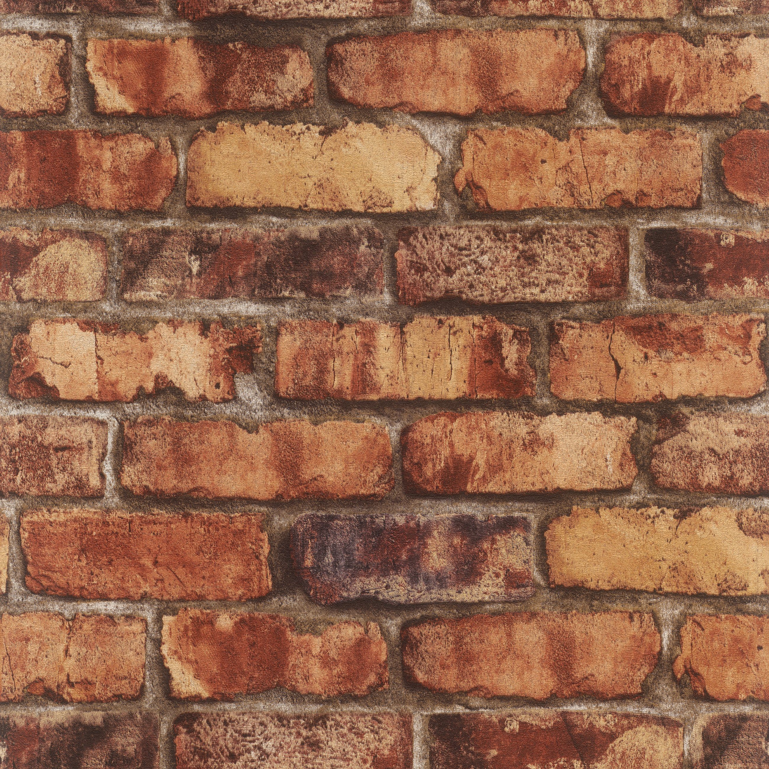 Rasch Vliestapete Clayton 371925 - Selbstklebende Tapete von tesa® x rasch®, strukturiert, Steinoptik, (1 St), selbstklebend, 6,00m x 0,53m