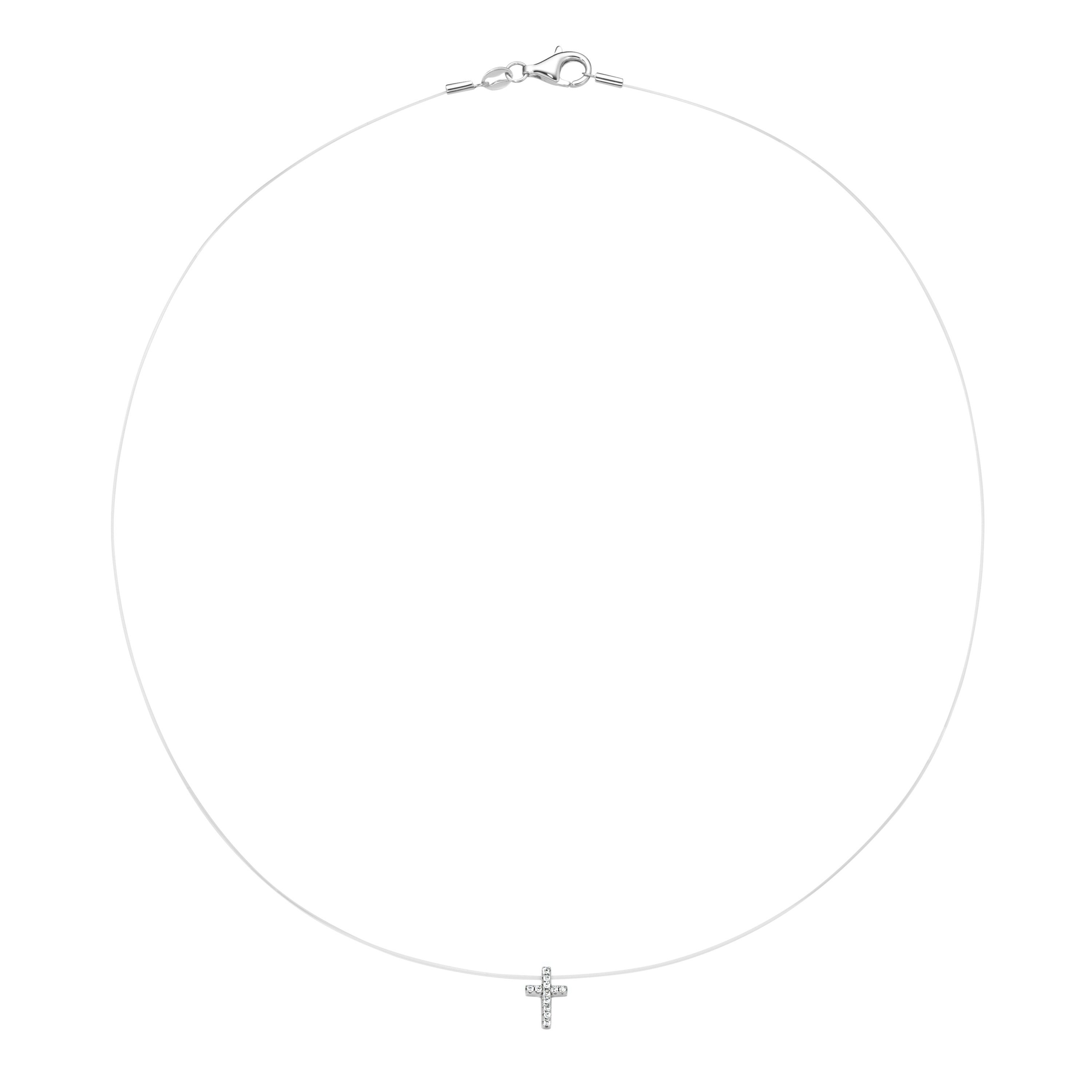 Smart Jewel Collier Anhänger Kreuz, Silber günstig online kaufen