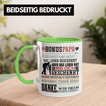 Trendation Tasse Bonus Papa Tasse Stiefvater Geschenk Stiefvater Vatertag Lustiger Spr