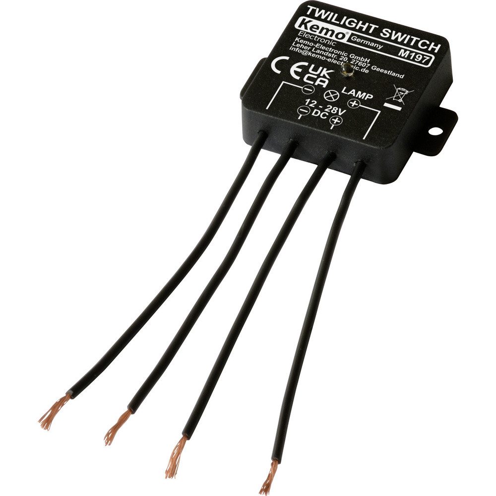Sensor Kemo M197 Dämmerungsschalter Baustein 12 V/DC, 24 V/DC