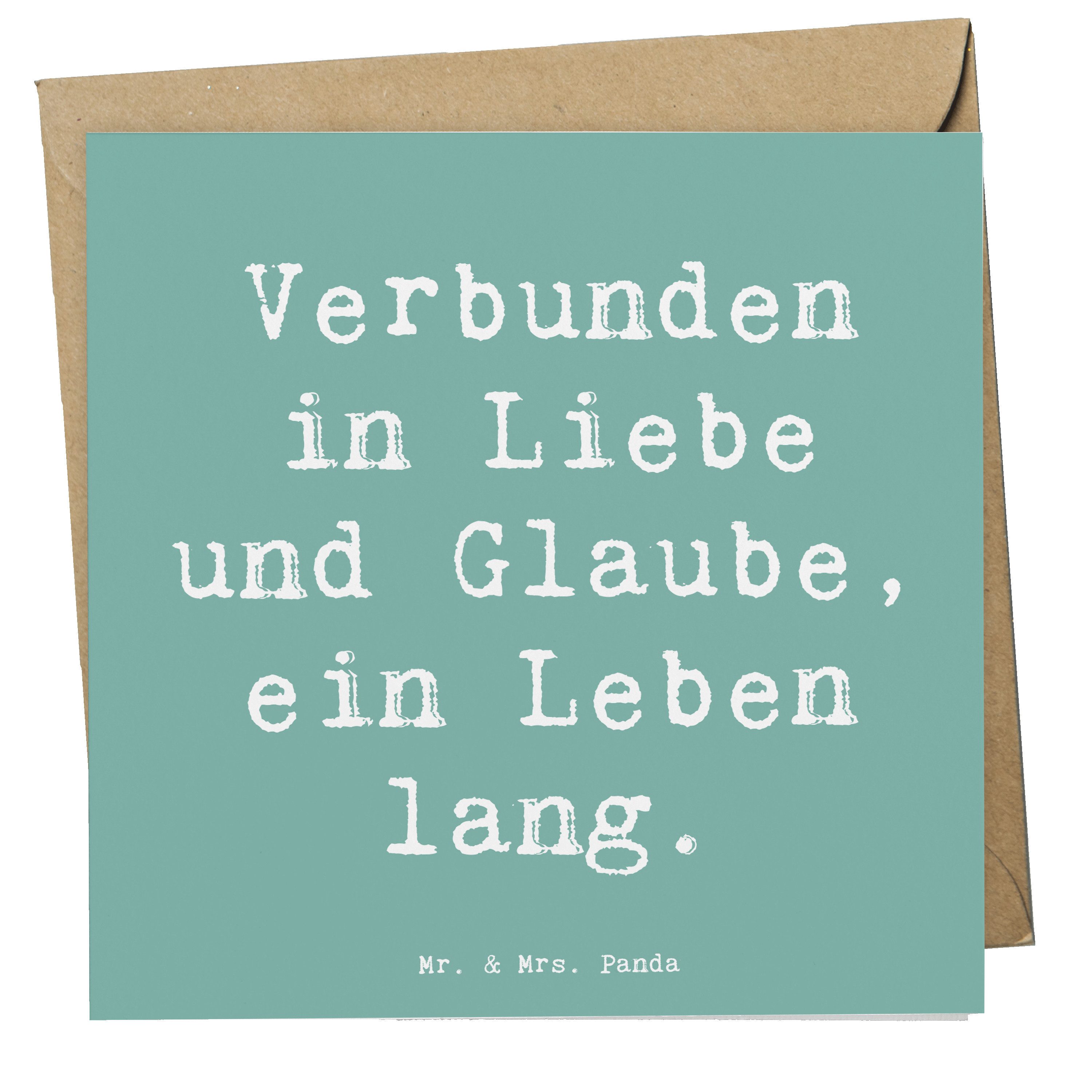 Grußkarte Kirchliche Trauung Liebe Glaube - Meeresbrise - Geschenk, Treue, fest
