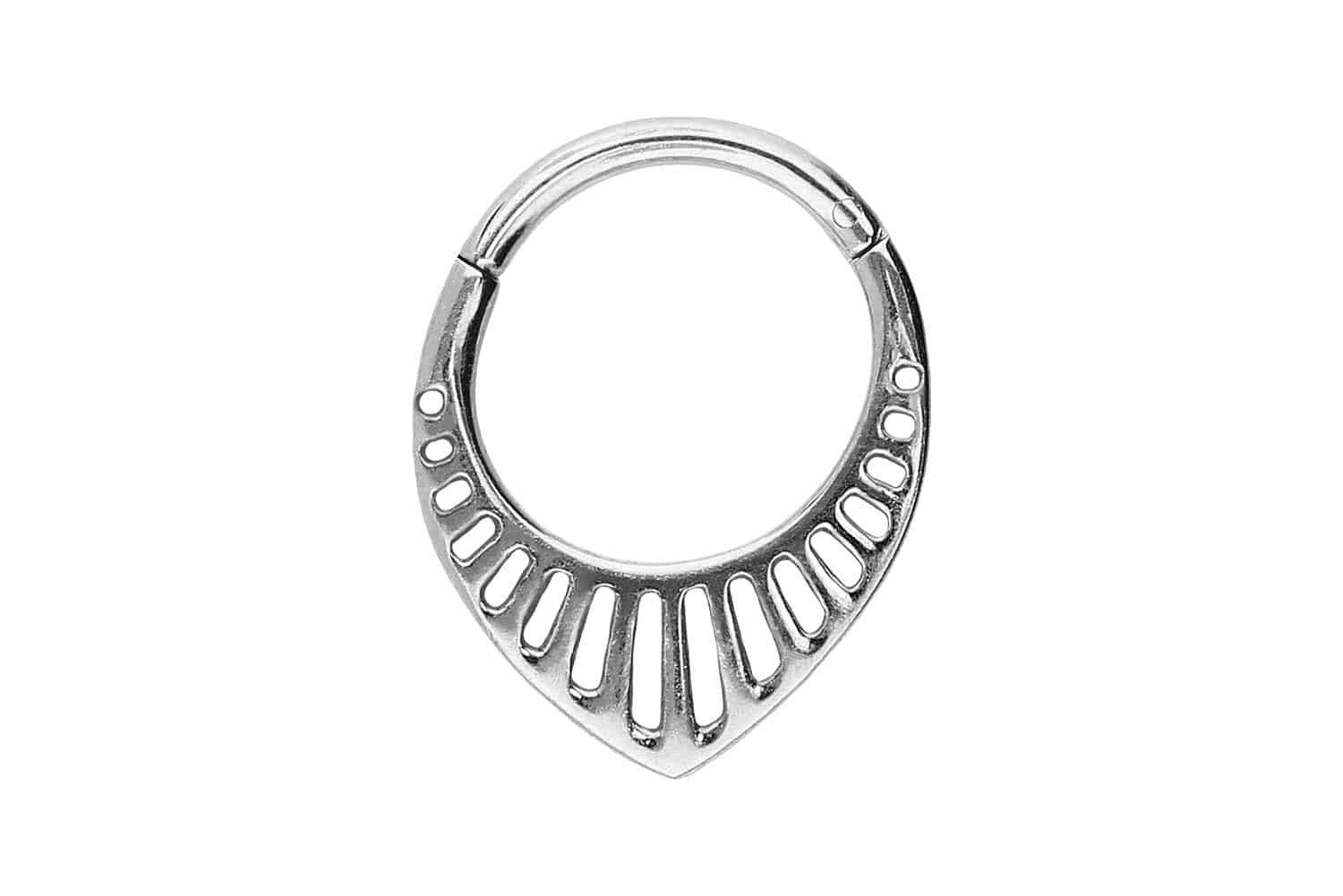 Piercing-Set Chirurgenstahl Segmentring Clicker DESIGN