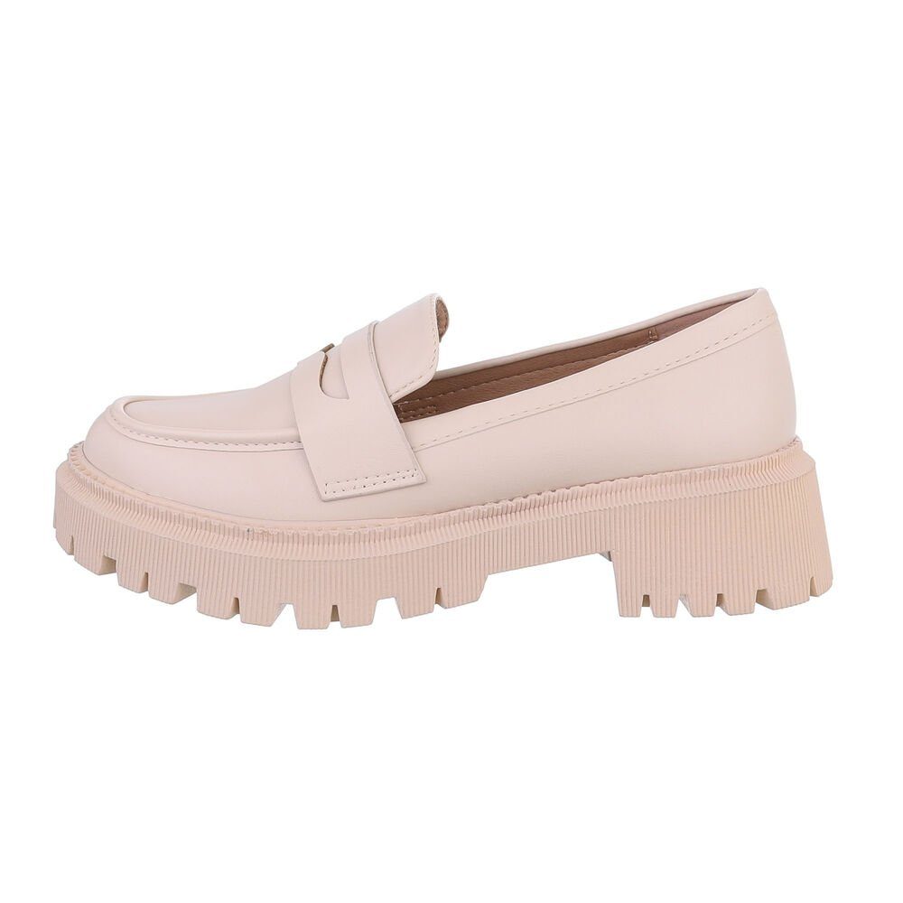 Damen Mokassins Freizeit Slipper