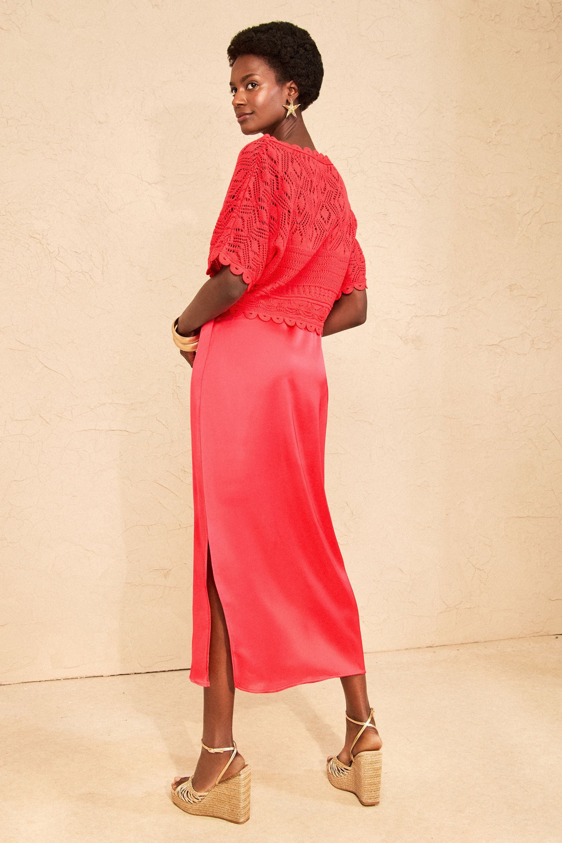 Love & Roses Midikleid Love & Roses 2-in-1-Midikleid, Regular (2-tlg)