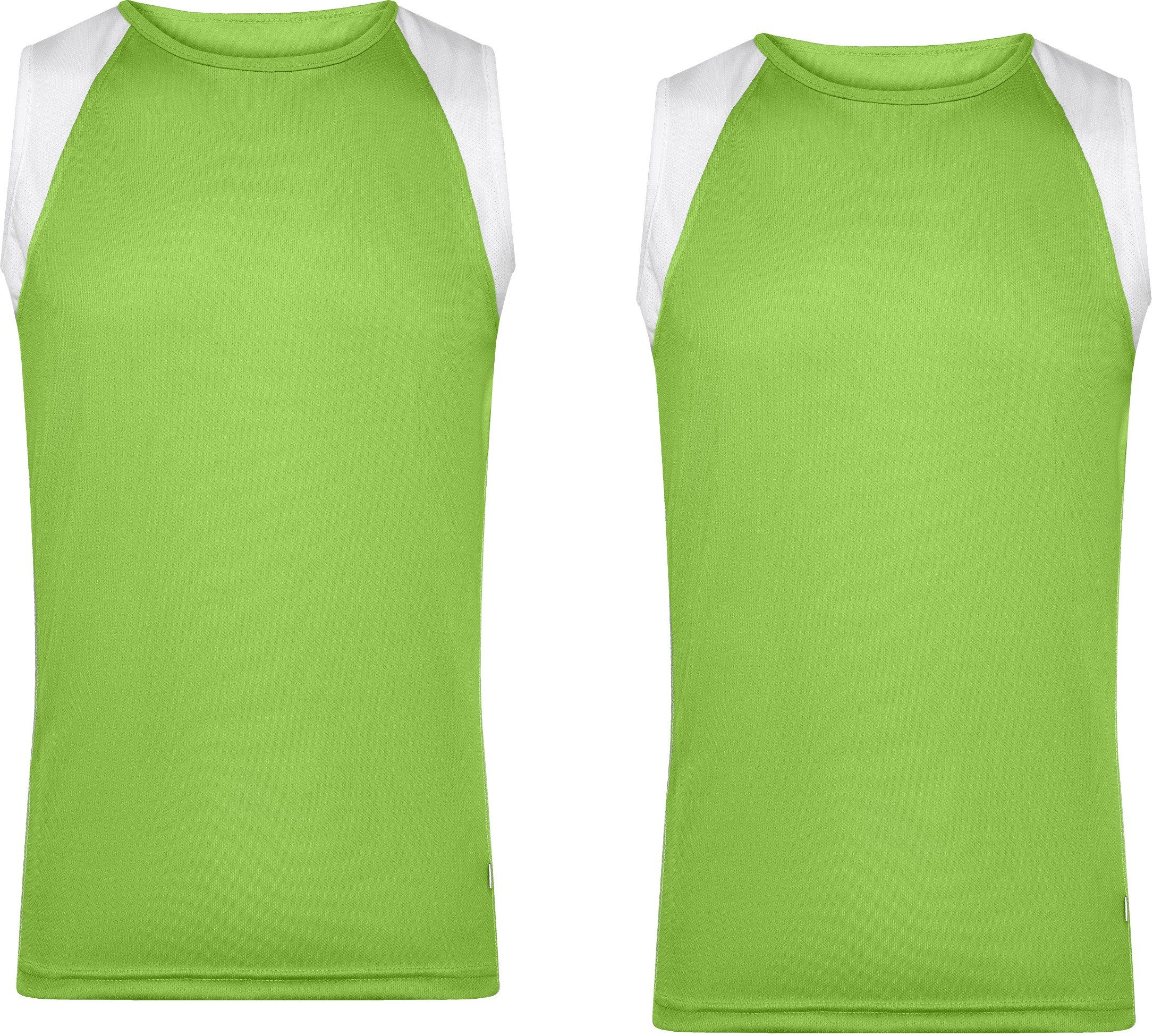 James & Nicholson Laufshirt Doppelpack Atmungsaktives Herren Running Top JN395 (Doppelpack, 2 Stück) Feuchtigkeitsregulierend, schnell trocknend, leicht und komfortabel