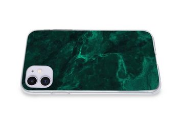 MuchoWow Handyhülle Marmor - Limone - Grün - Strukturiert - Marmoroptik, Handyhülle Apple iPhone 11, Smartphone-Bumper, Print, Handy