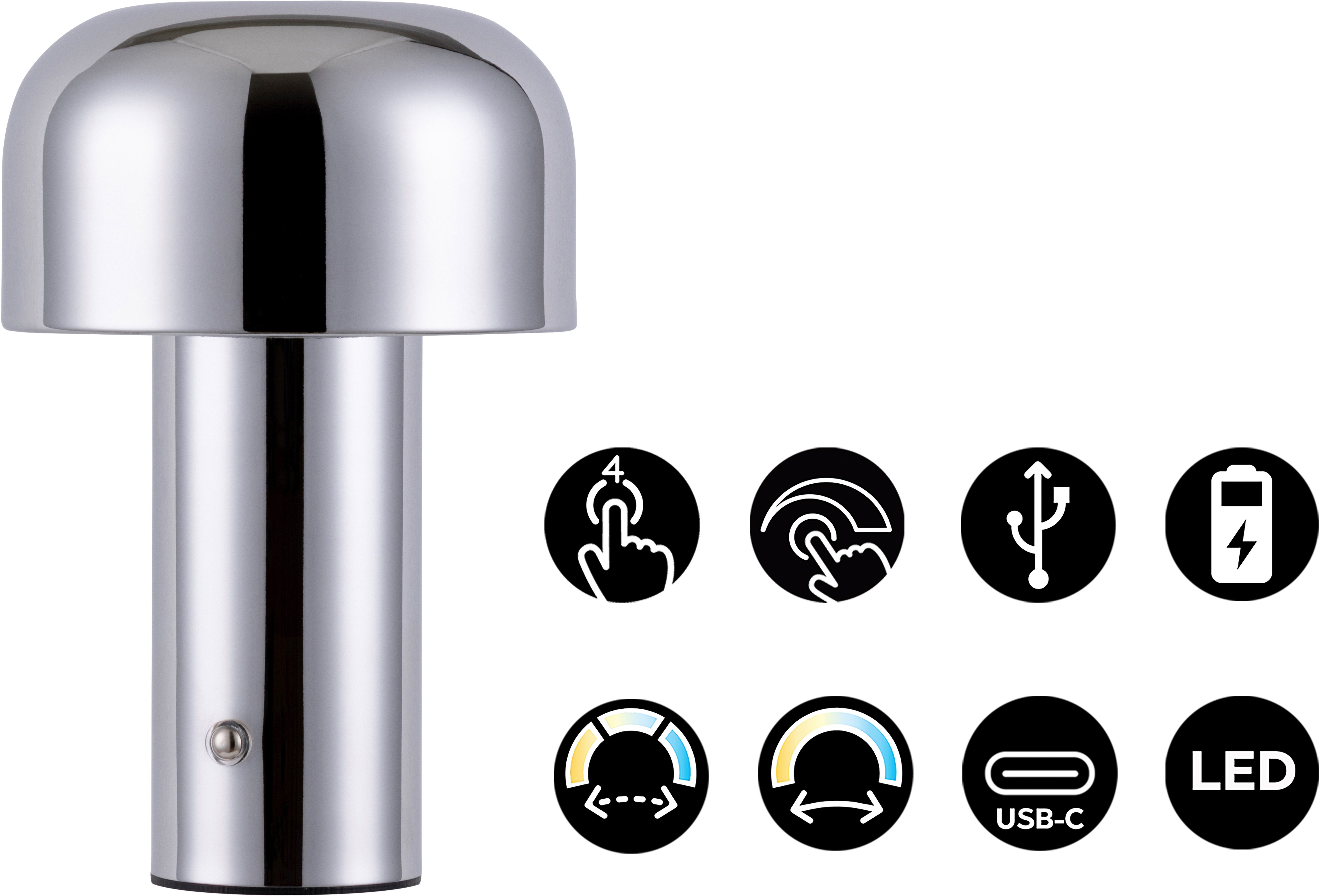 OTTO home LED Tischleuchte Ronno, USB-Ladefunktion, LED fest integriert, wa günstig online kaufen