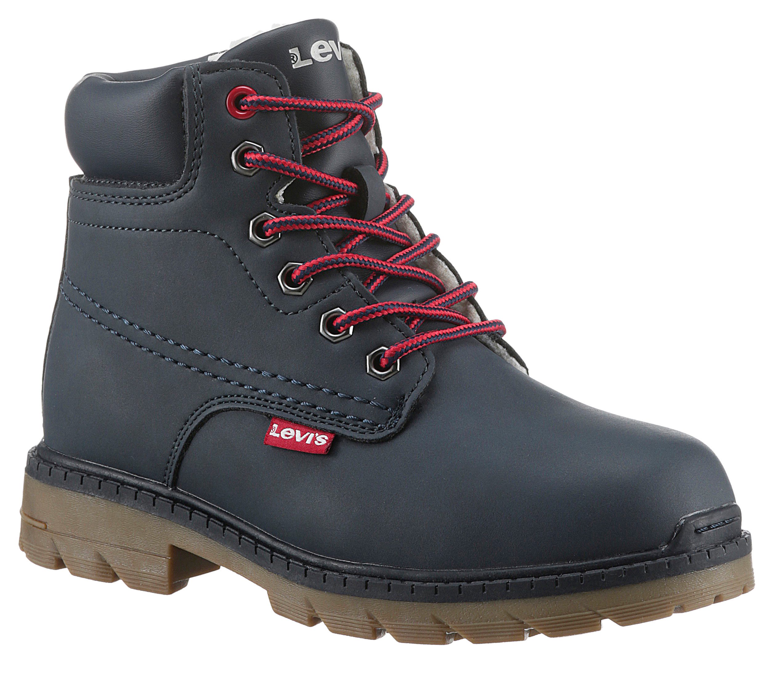 Levi's® Kids LEVIS® NEW FORREST FUR Winterboots, Schnürboots, Outdoorschuh mit praktischem Innenreißverschluss