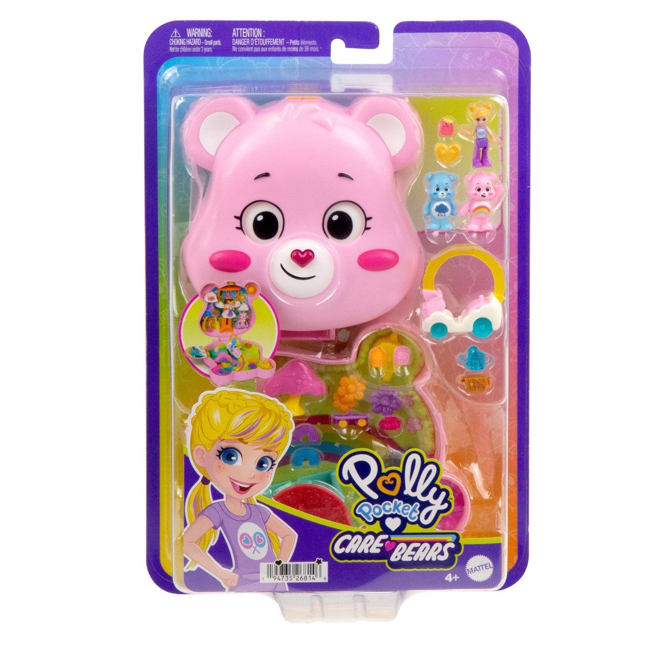 Mattel® Minipuppe Mattel JCC14 - Polly Pocket Glücksbärchis Schatulle