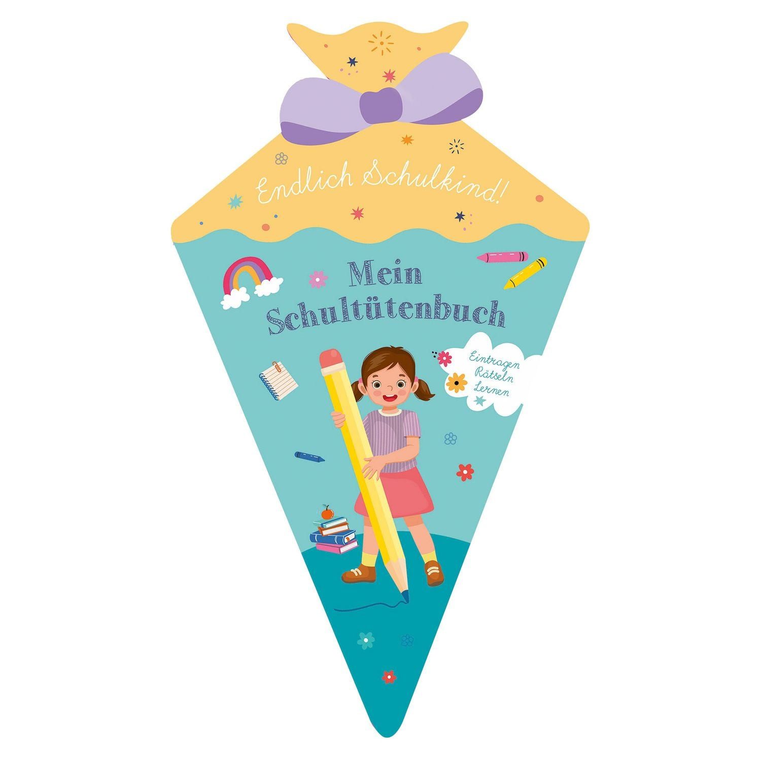 Endlich Schulkind! Mein Schultütenbuch / diverse, Erinnerungsbuch mit Rätseln und Übungen – für Kinder ab 5 Jahren