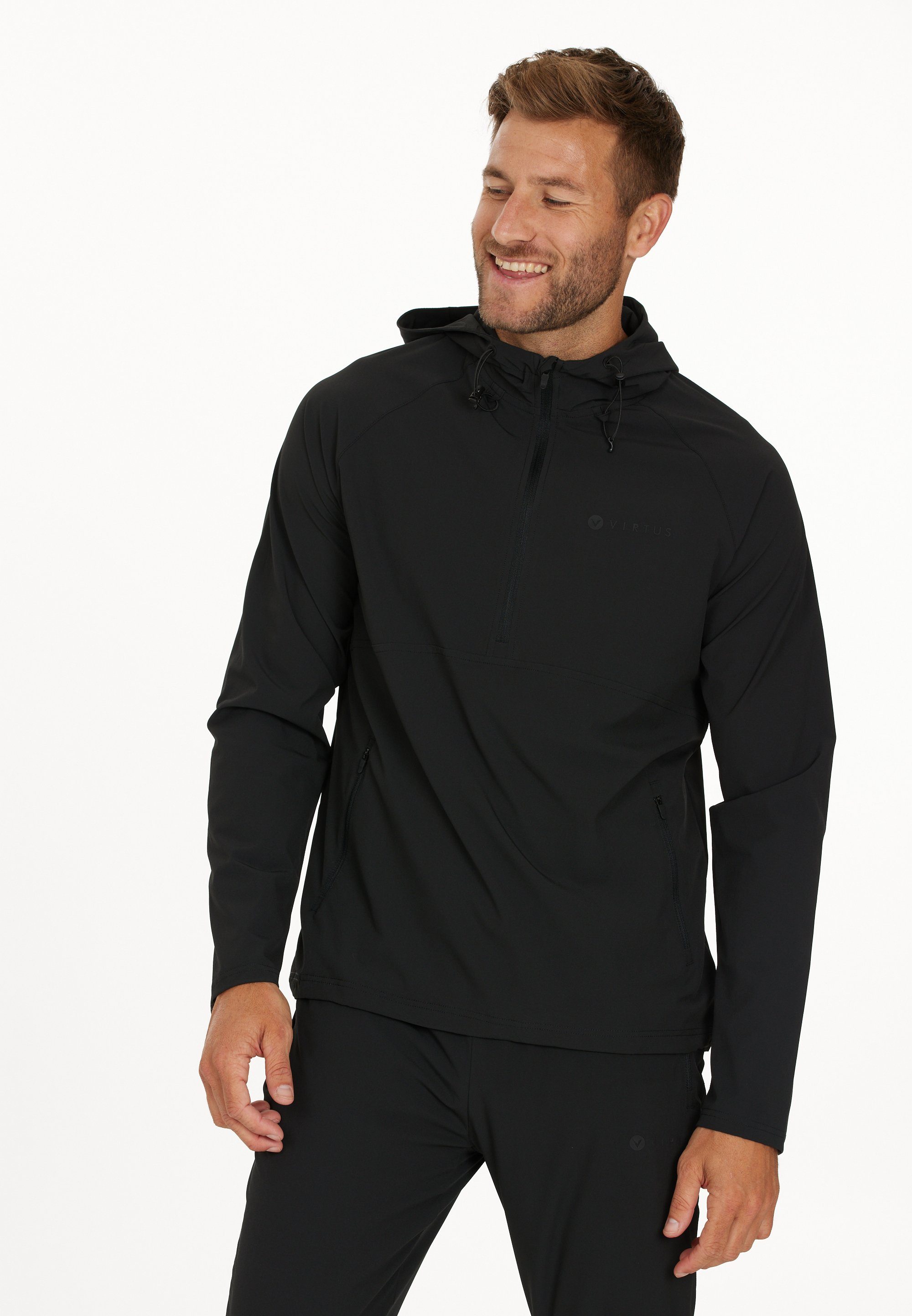 wasserabweisender Colin DWR-Beschichtung 4-Wege-Stretch Virtus mit schwarz und Outdoorjacke