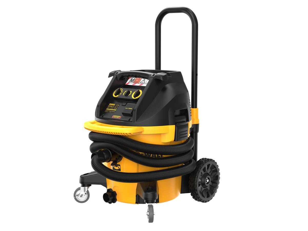 DeWalt Nass-Trocken-Sauger Industrie M-Klasse, 1400 W, mit Beutel, 1400 W, automatische Filterreinigung, Einschaltautomatik, AirLock