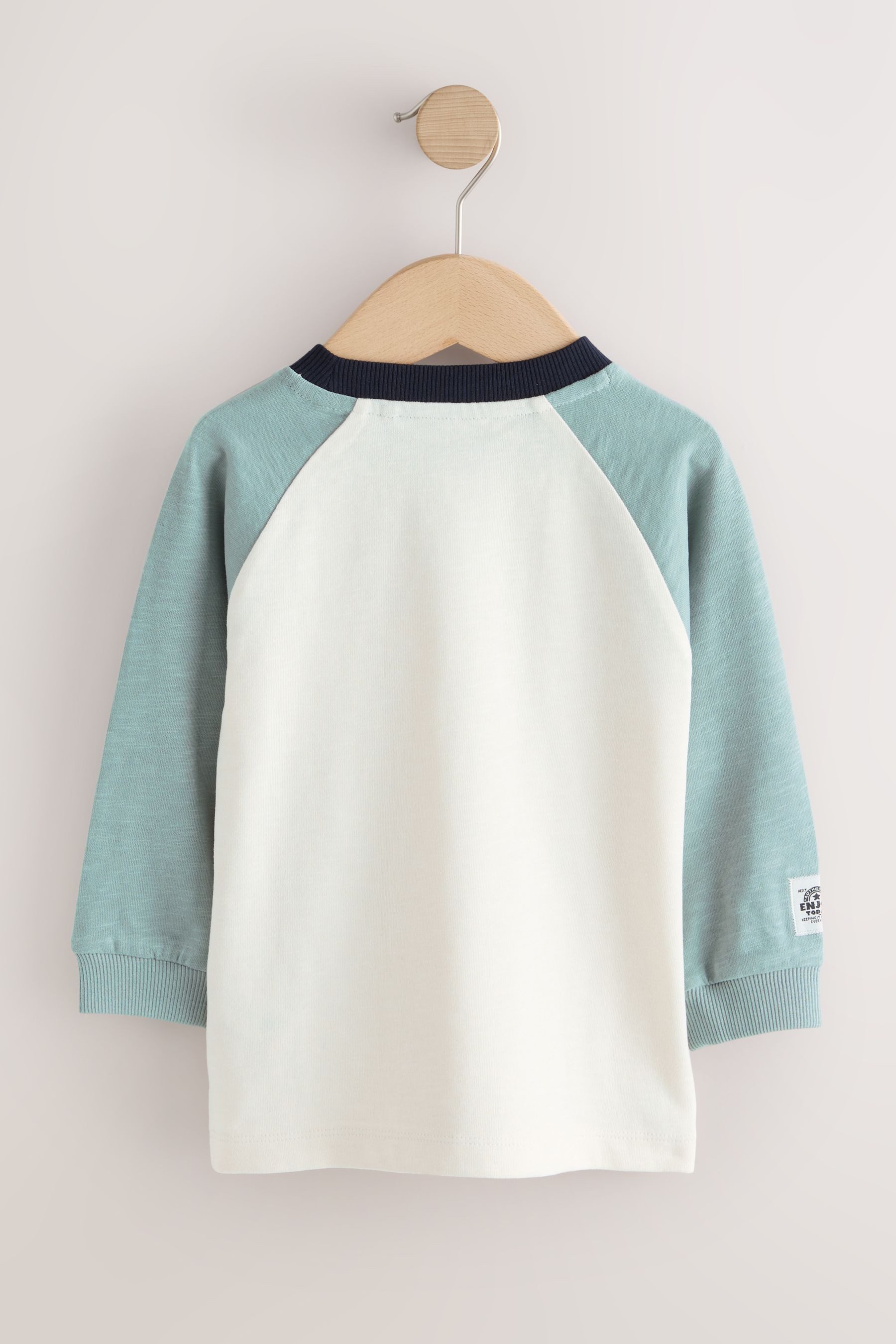 Next Langarmshirt 3 x Langarmshirts mit Struktur (3-tlg)