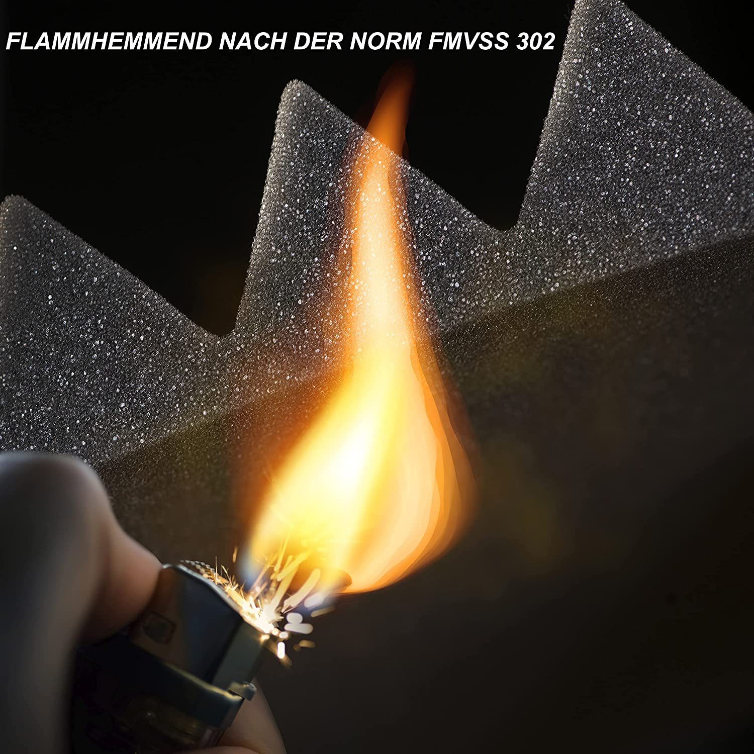 sunnypillow Akustikplatte Akustikschaumstoff Schalldämmmatten zur effektiven Akustik, 24 Stück, 30x30x2.5cm