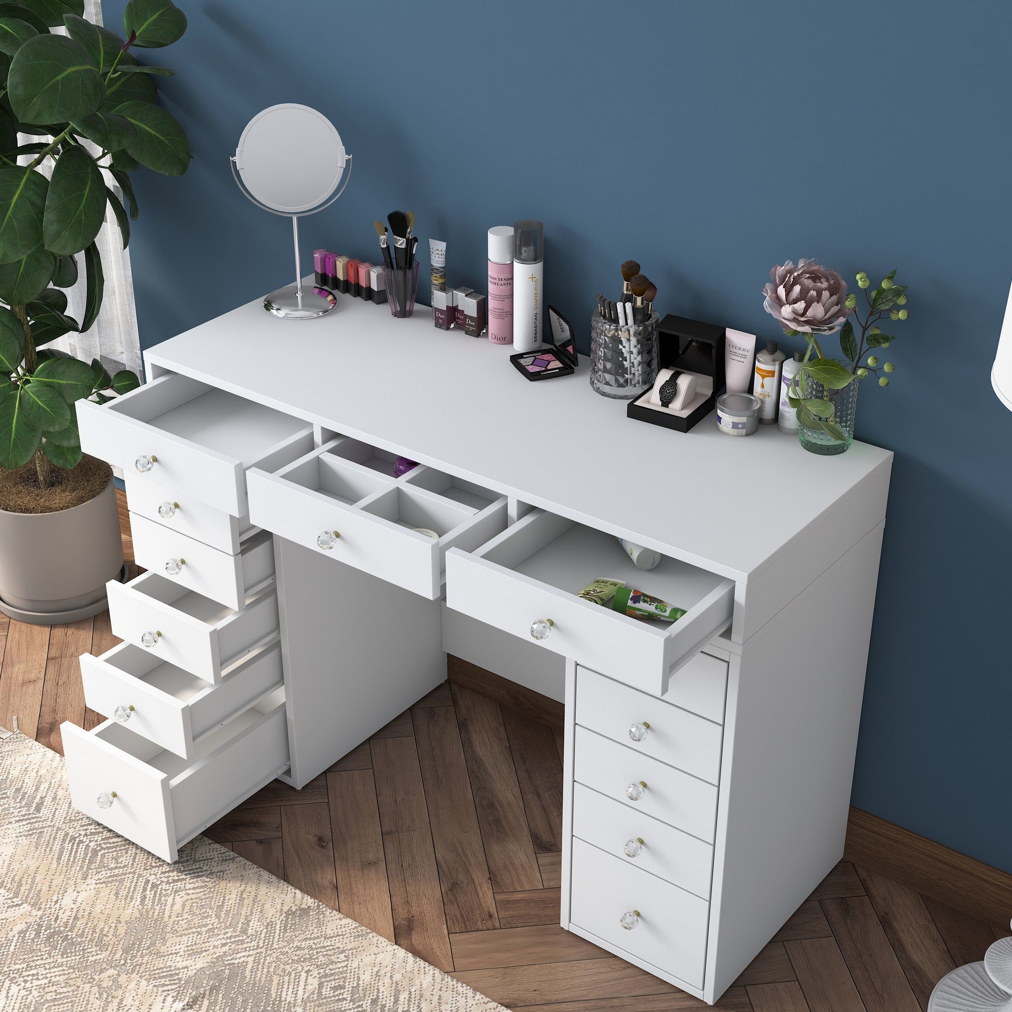Skye Decor Schminktisch 100% MELAMINE COATED E1 QUALITY CHIPBOARD, 81,6 cm günstig online kaufen