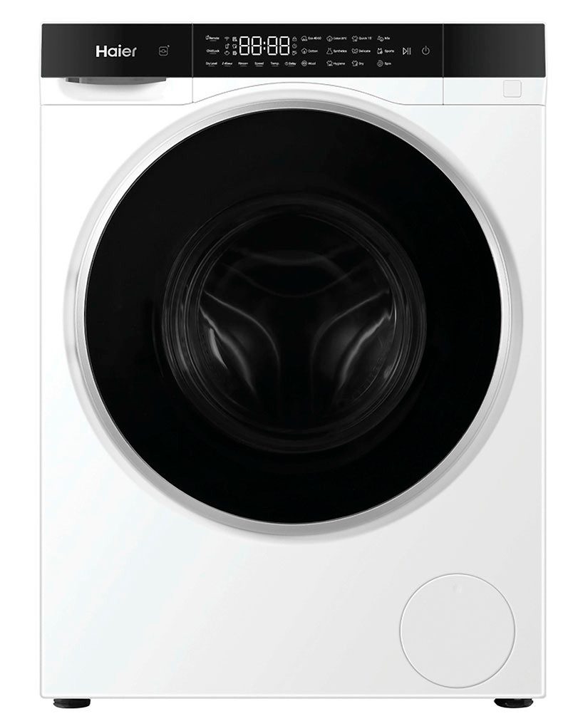 Haier Waschtrockner HWD50-BP12307U1, 5 kg, 2,5 kg, 1200 U/min, besonders kompakte Maße (70 cm Höhe, 51 cm Breite)