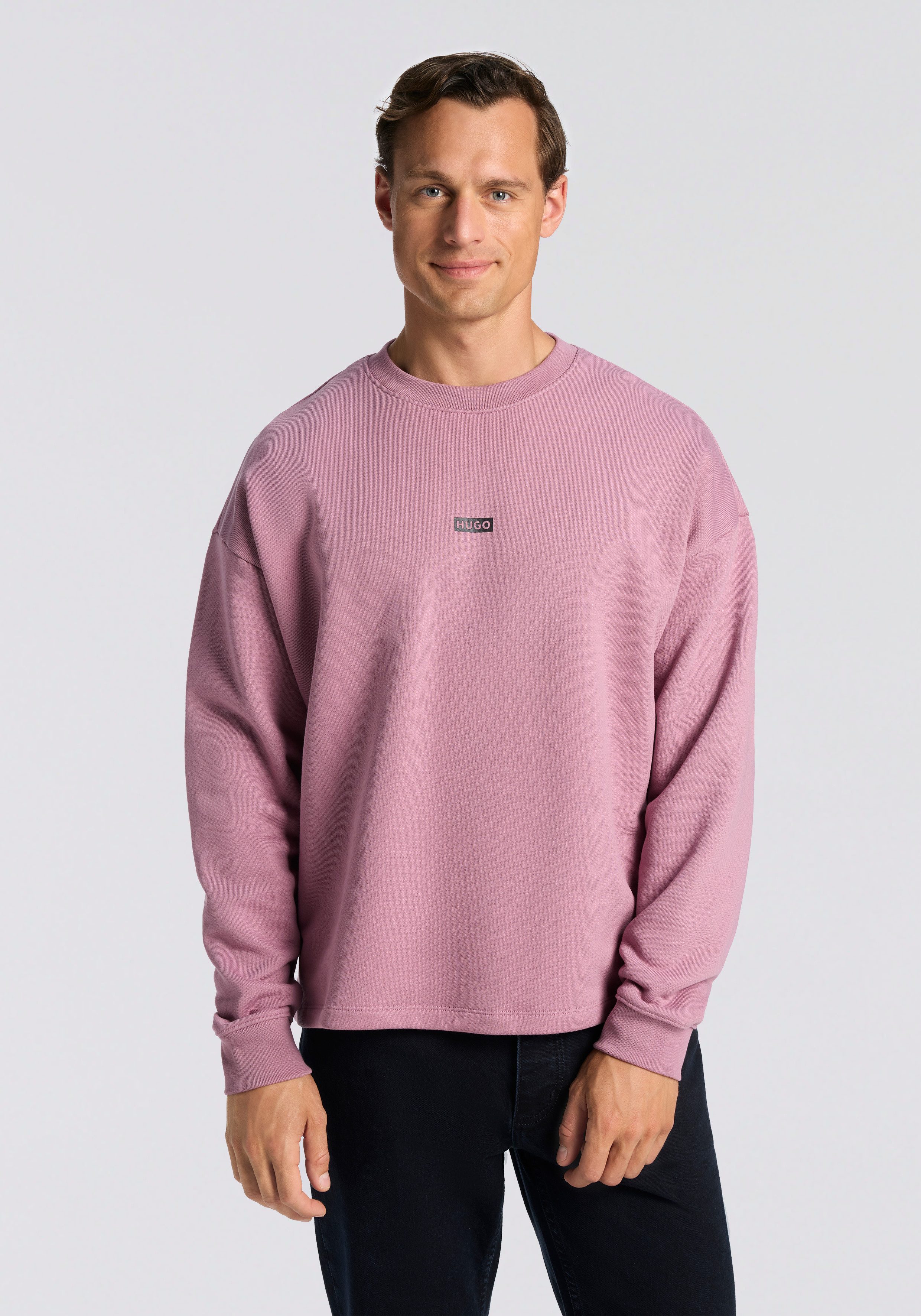 HUGO Blue Sweatshirt Naviu mit Rückendruck günstig online kaufen
