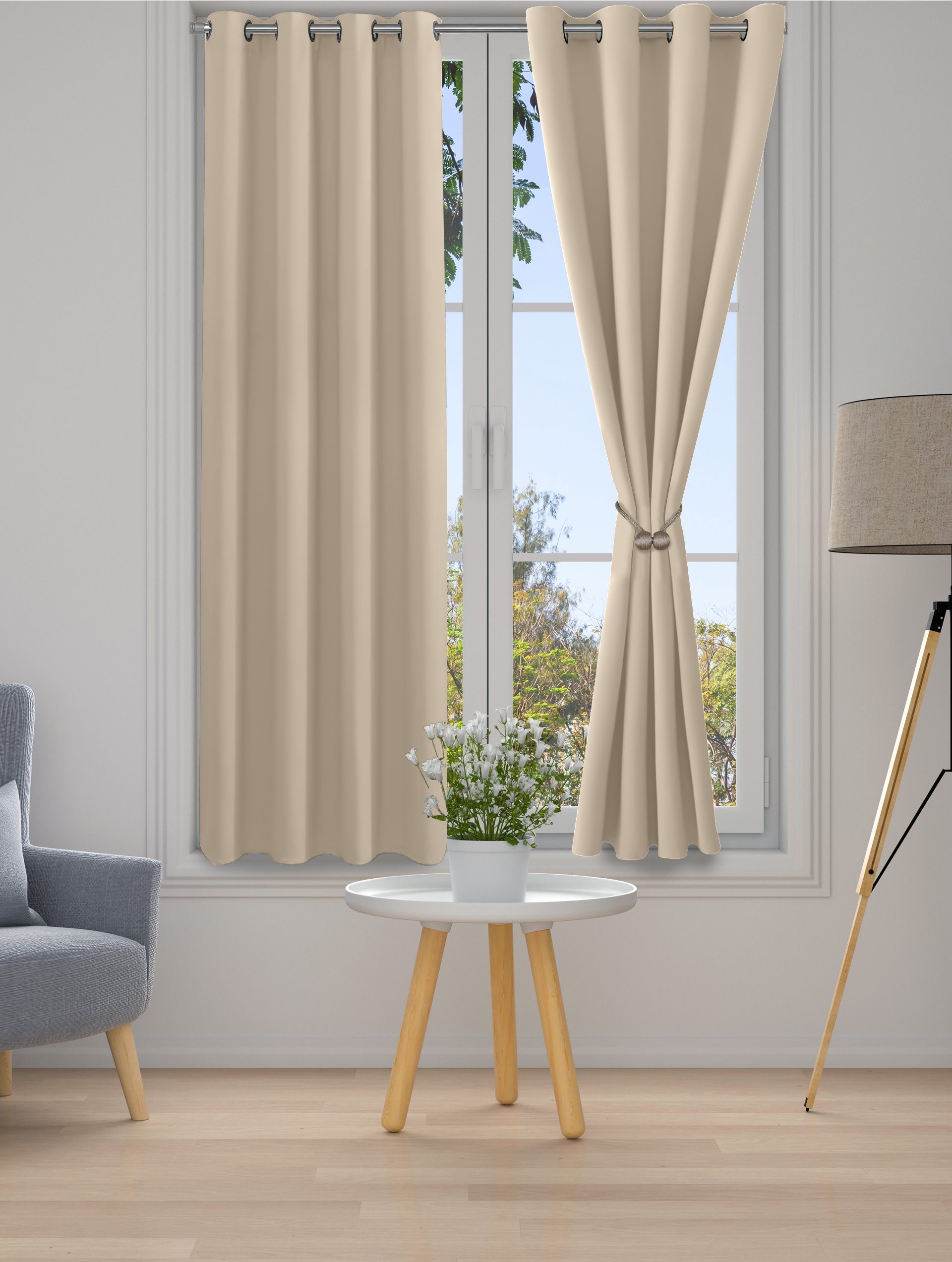 Cozyor Verdunkelungsvorhang 2er-Set inkl. 2 Magnethalter, thermoisolierend, günstig online kaufen