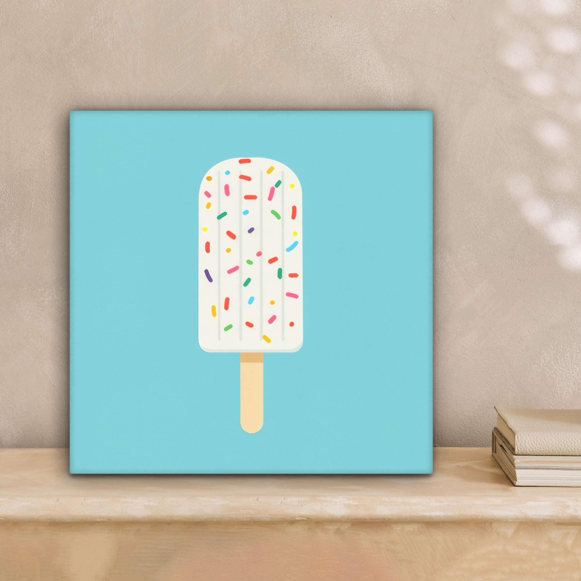 OneMillionCanvasses® Leinwandbild Eiscreme - Stiel - günstig online kaufen