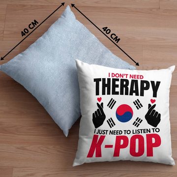Trendation Dekokissen Trendation - K-Pop Kissen Geschenk Kpop Koreal Style Südkorea Geschenkidee Spruch Dekokissen mit Füllung 40x40