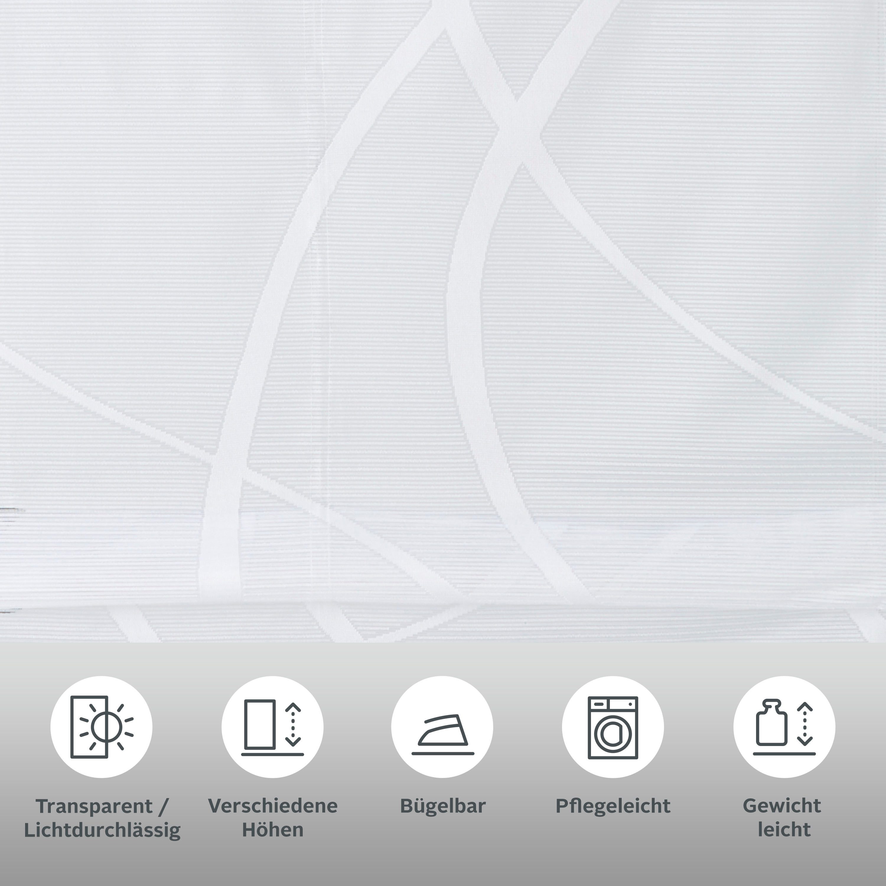 my home Raffrollo Cellino, mit Klettband, Transparent, klassisch gewirkte N günstig online kaufen