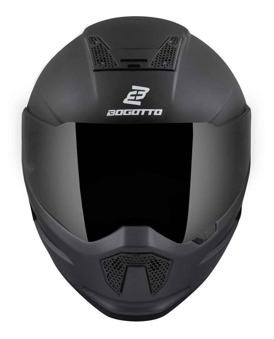 Bogotto Motorradhelm Rapto Helm, vorbereitet für Kommunikationssystem,geeignet für Brillenträger,v