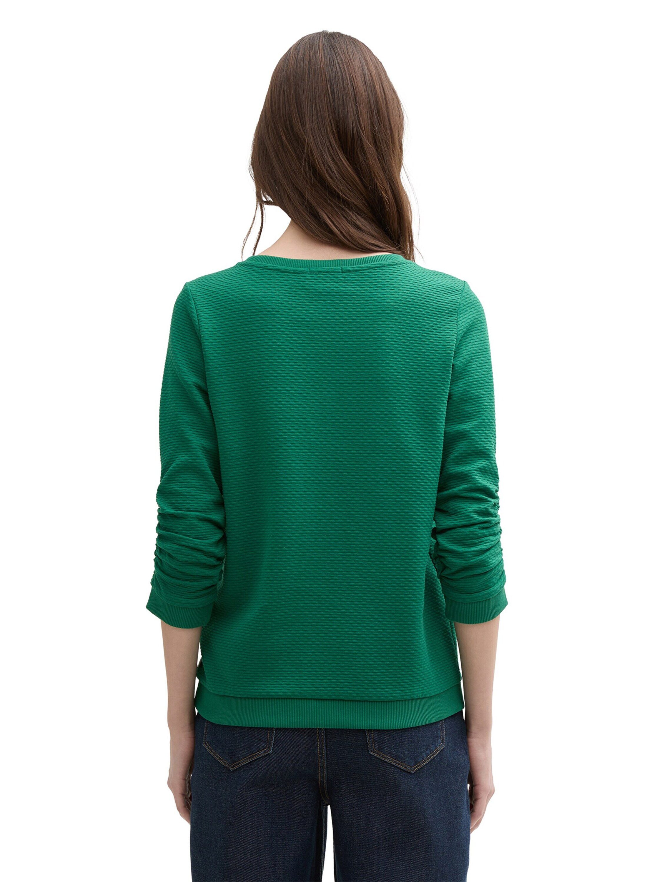TOM TAILOR Denim Sweatshirt (1-tlg) Drapiert/gerafft günstig online kaufen