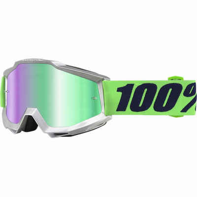 100% Fahrradbrille 100% Accuri Schutzbrille Spiegellinsen Grün "Nova"