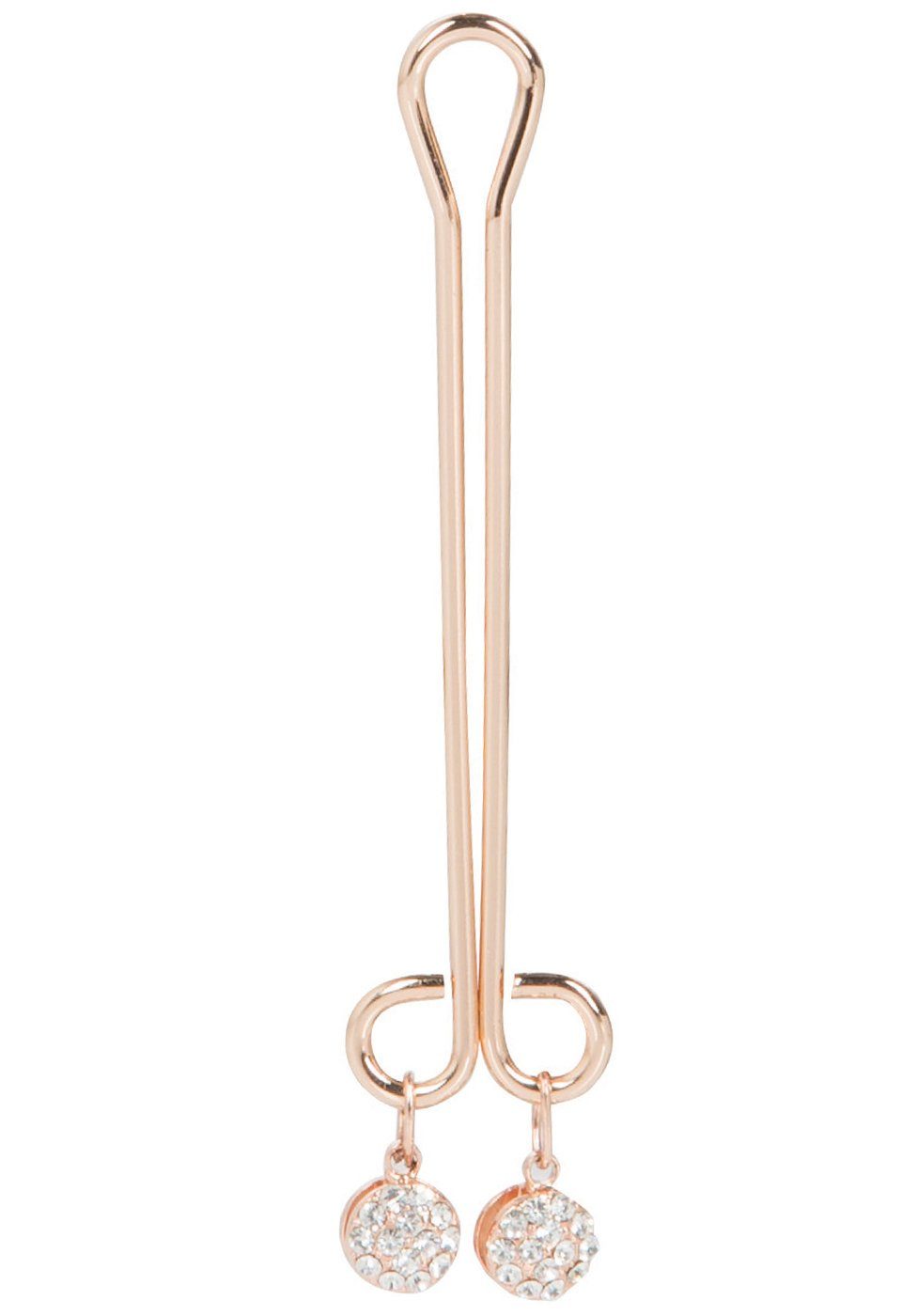 Klitoris-Stimulator Kristall Intim gold - Clip Calexotics Klitoris-Klemme